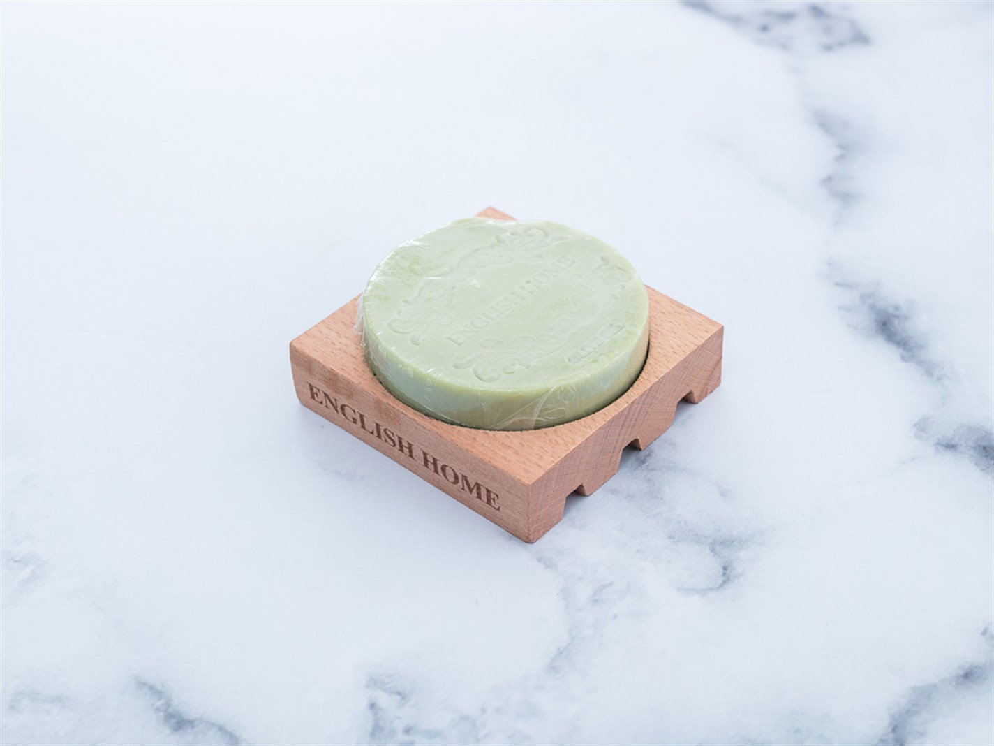 Ulei de măsline Cosmetic Cu vas de săpun din lemn 100 gr Mint-lilac-roz
