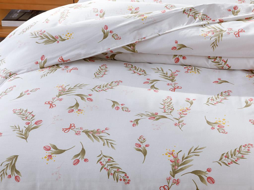 Under the Mistletoe Bumbac For One Person  SET LENJERIE DE PAT 160x220 cm Roşu