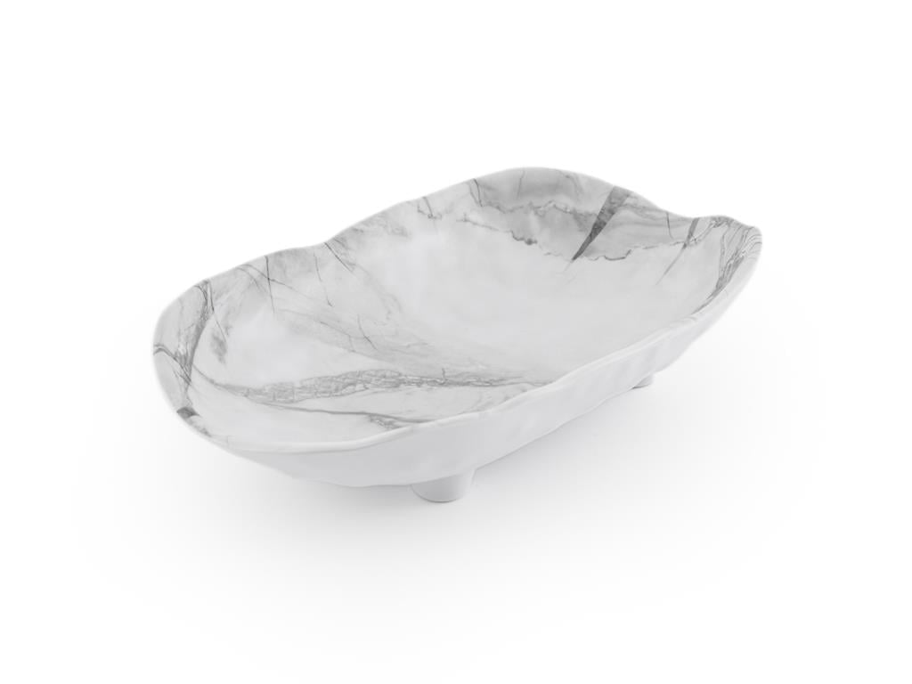 Urbann Melamine With Legs Service Plate White-Gray