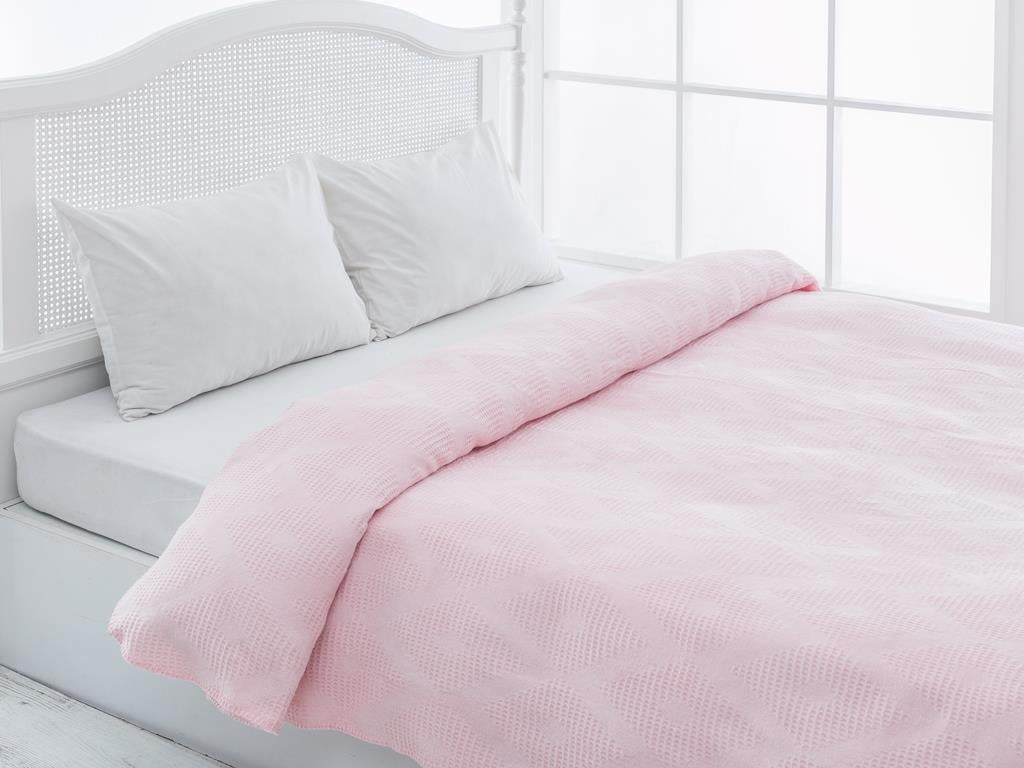 vafelă Cottony Double Person  PĂTURĂ 200x220 cm Pink