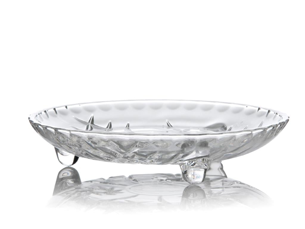 Valeri Glass Single Service Plate 18 cm Transparent