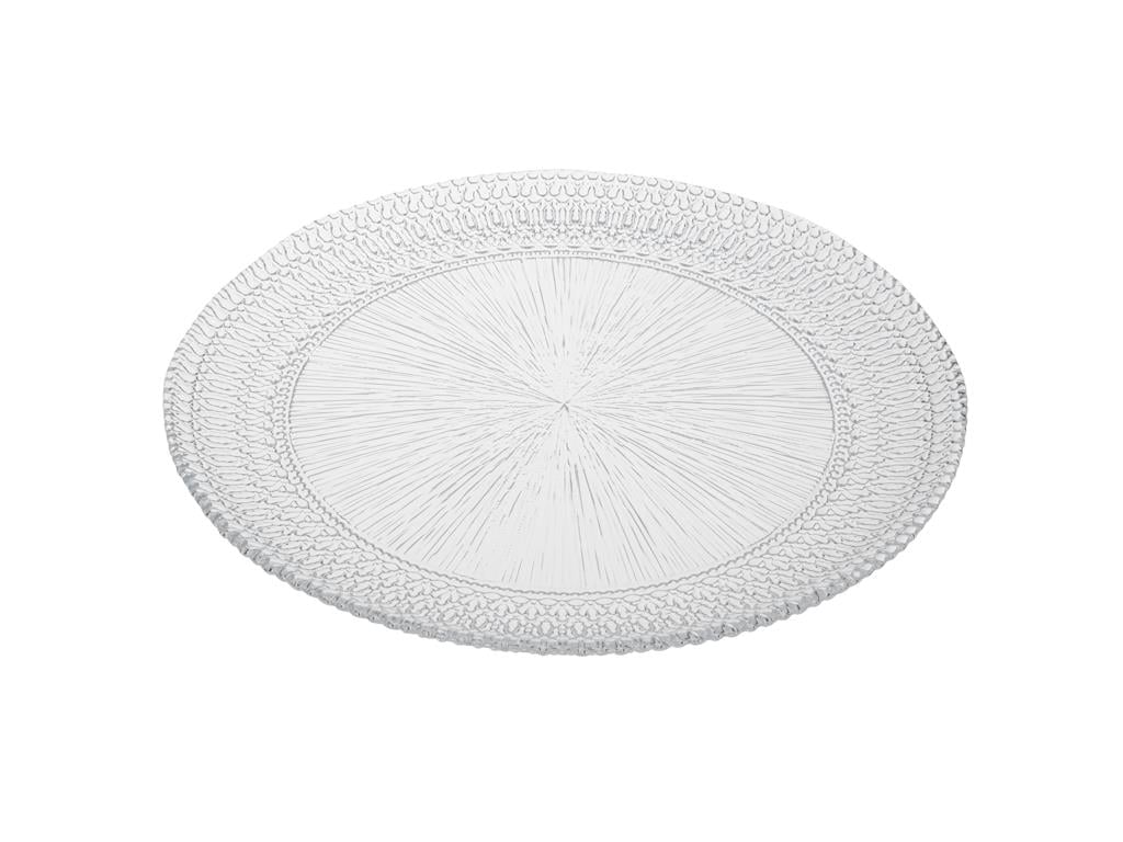 Vendy Glass Service Plate 27 cm Transparent