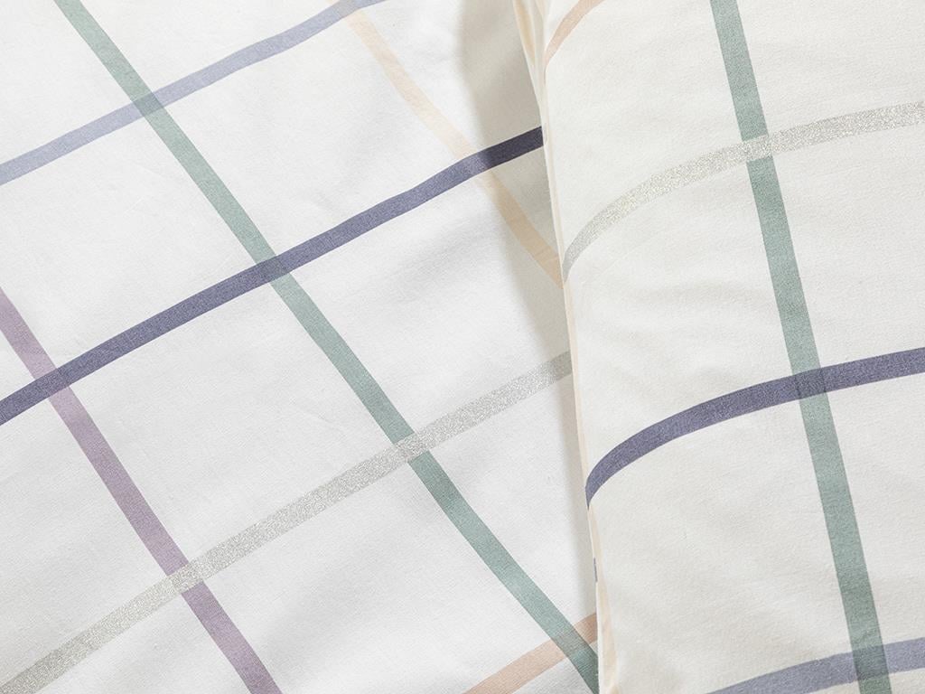 Verificare Glam Cu Bumbac Double Set Lenjerie De Pat 200x220 cm Albastru