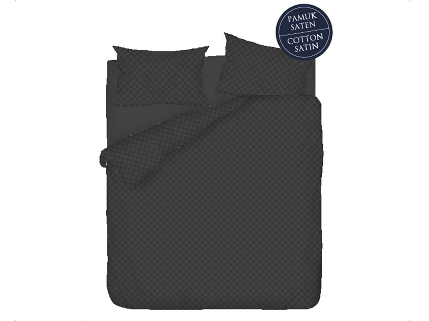 Verificare rustică  Persoană dublă 200x220 cm Negru