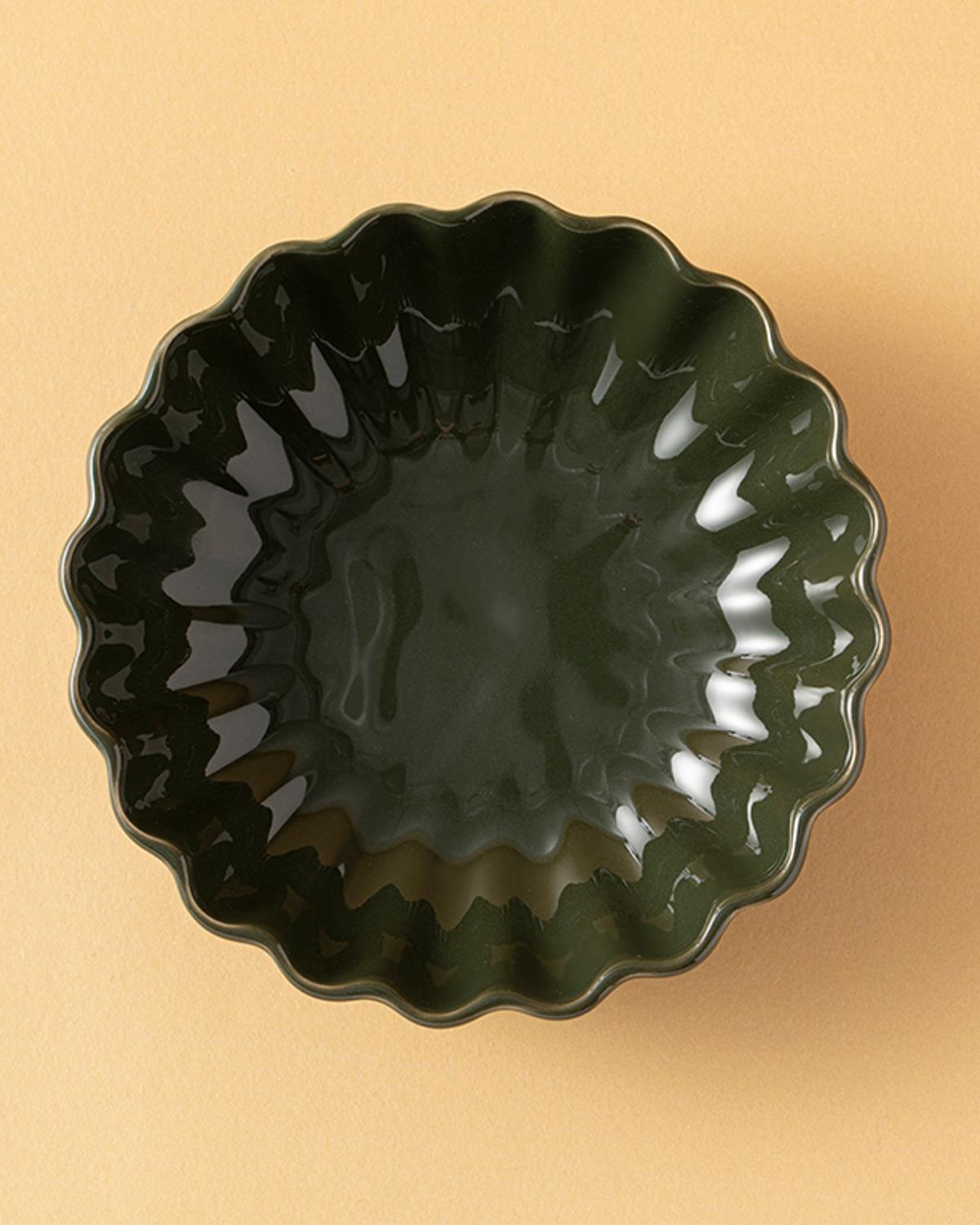 Verona Ceramică Boluri 14 Cm Verde.