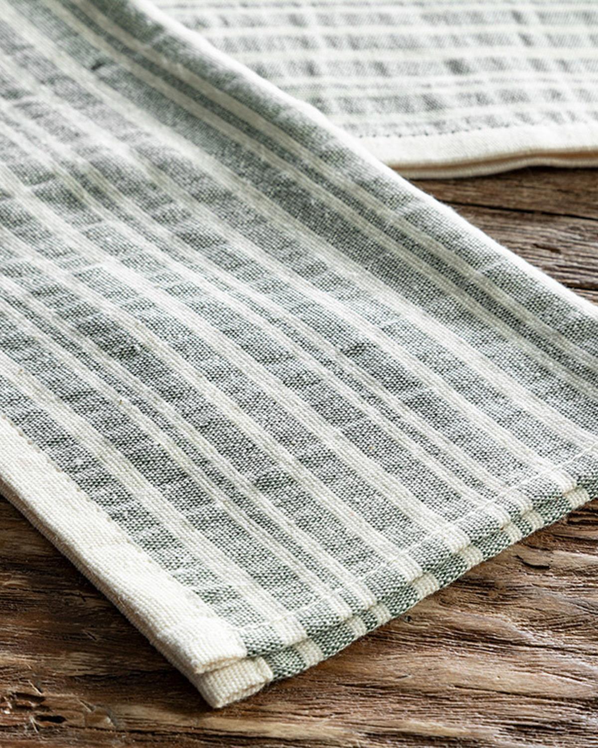 Vertically Cotton Drying Cloth 30x50 cm Green