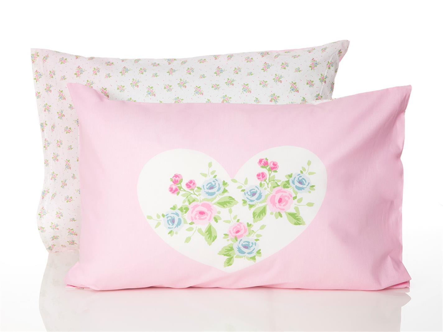 Viața roz Cottony  Panou dublu  FAȚĂ DE PERNĂ 50x70 cm Pink