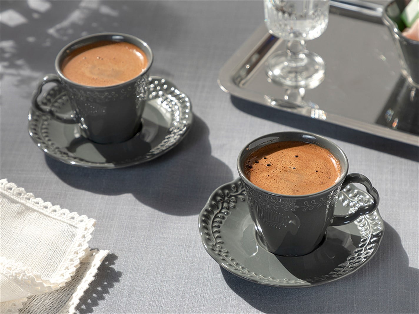 Viyana # 4 Parça 2 Kişilik 80 ml Anthracite