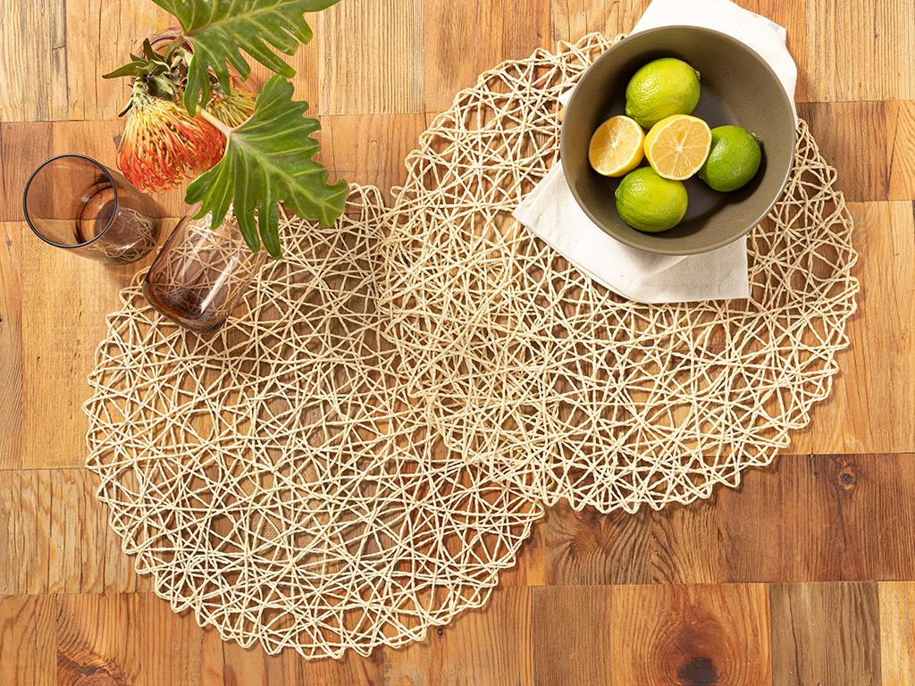 Vue Raffia 2 Set Place Mat 38 cm Natural