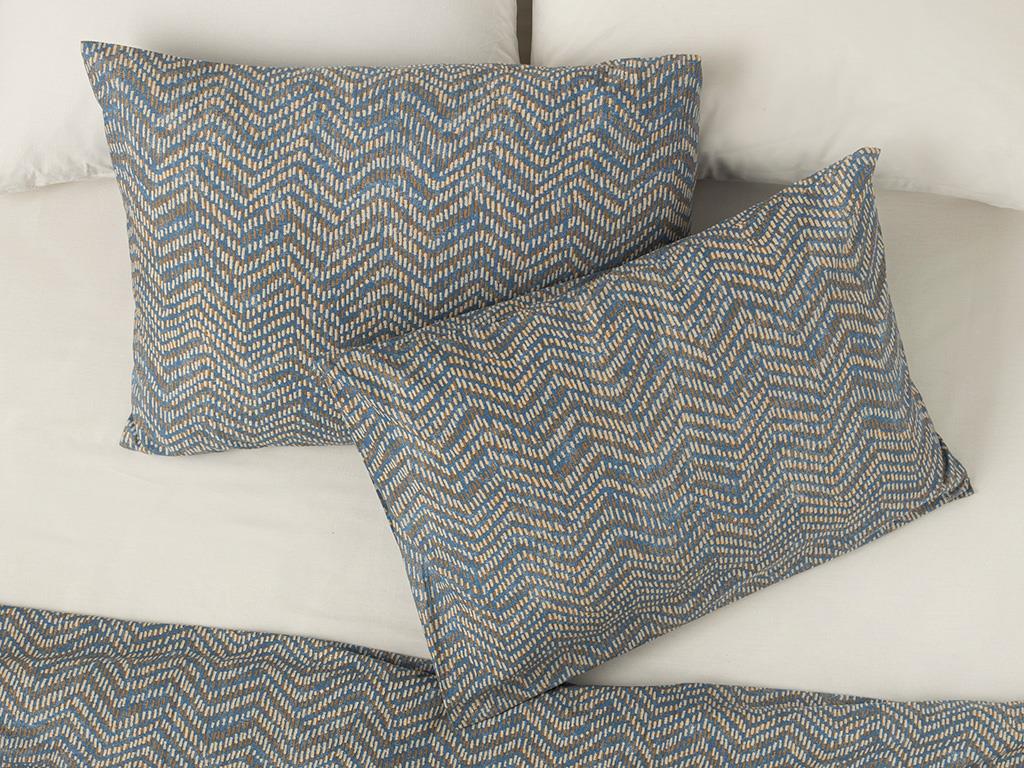 Wave Stripe Cottony Set 2  FAȚĂ DE PERNĂ 50x70 cm Albastru.
