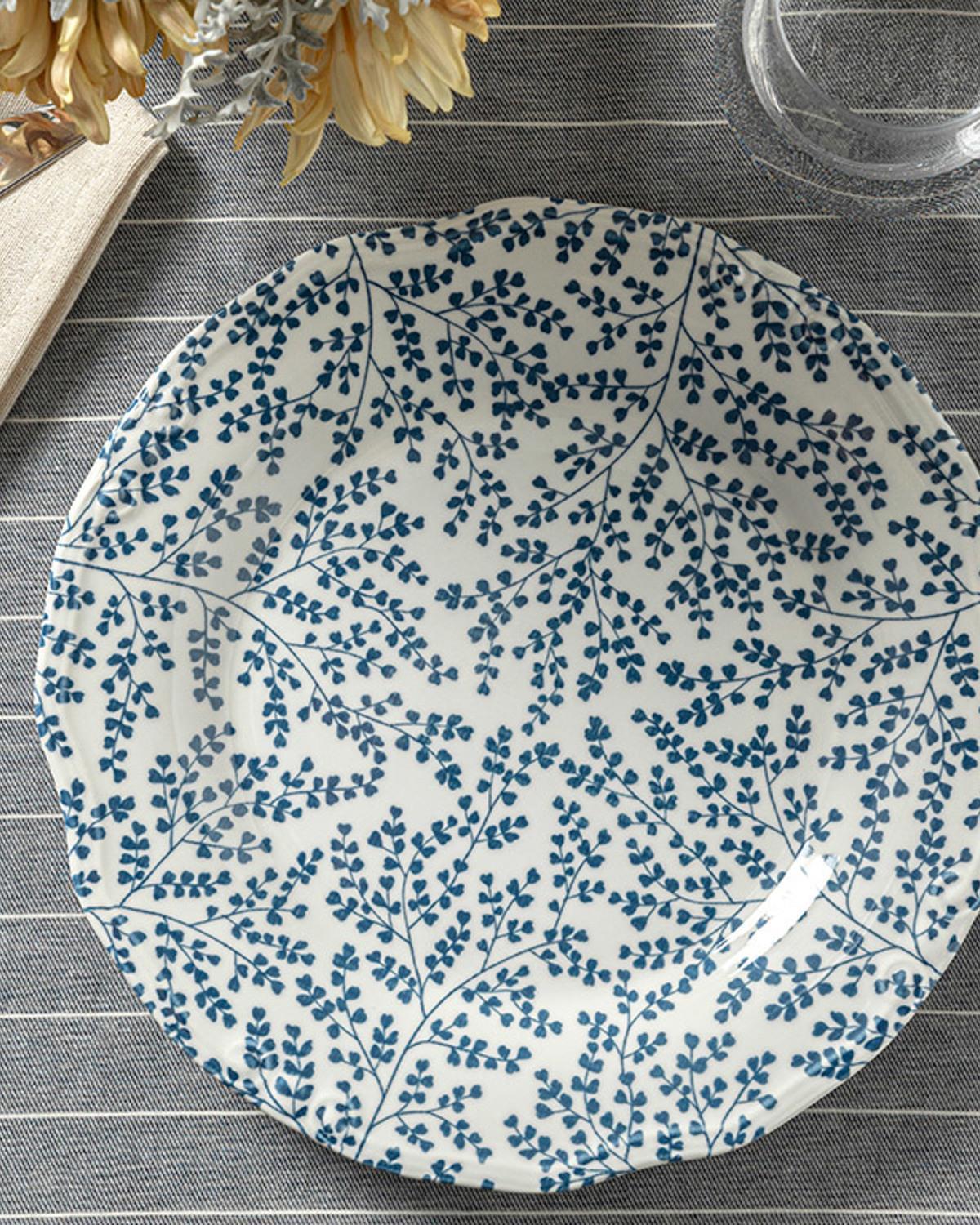 Zebra Porcelain Service Plate 25 cm Blue