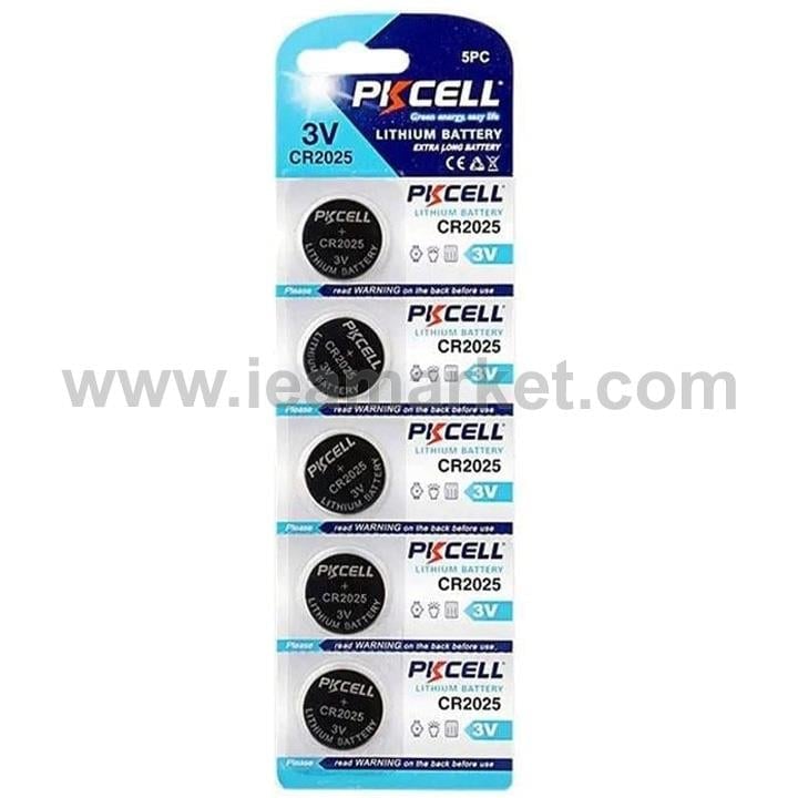 Piller2025PKCELLPKCELL LITHIUM CR 2025 PİL (5' Lİ PAKET)