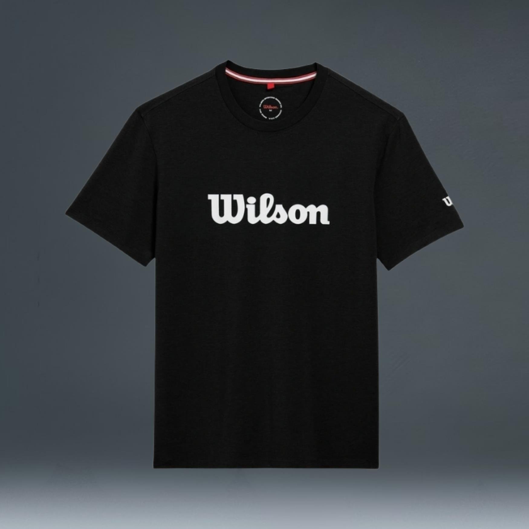  Wilson Team Graphic Tee Black Script 