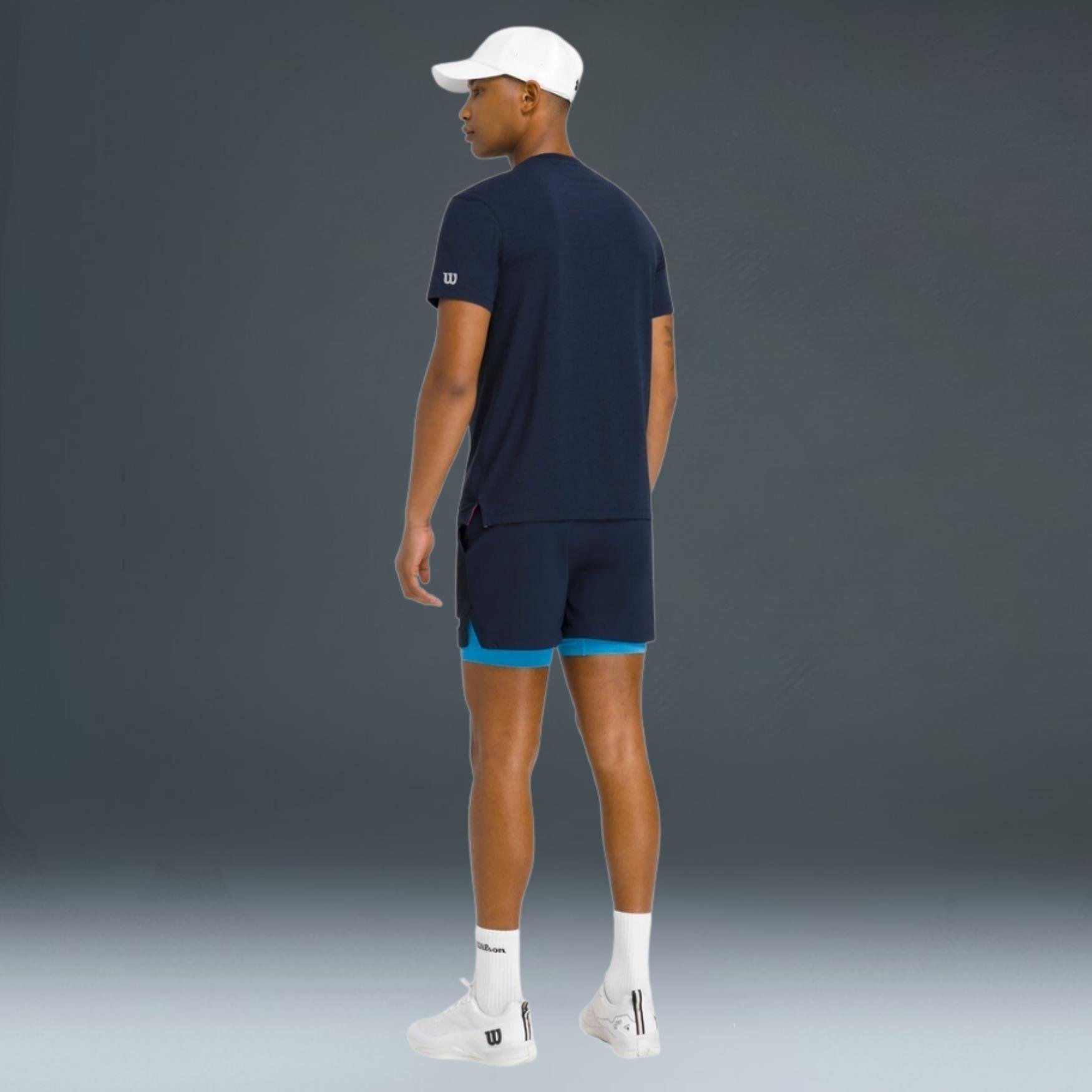  Wilson Team Graphic Tee Navy Script 