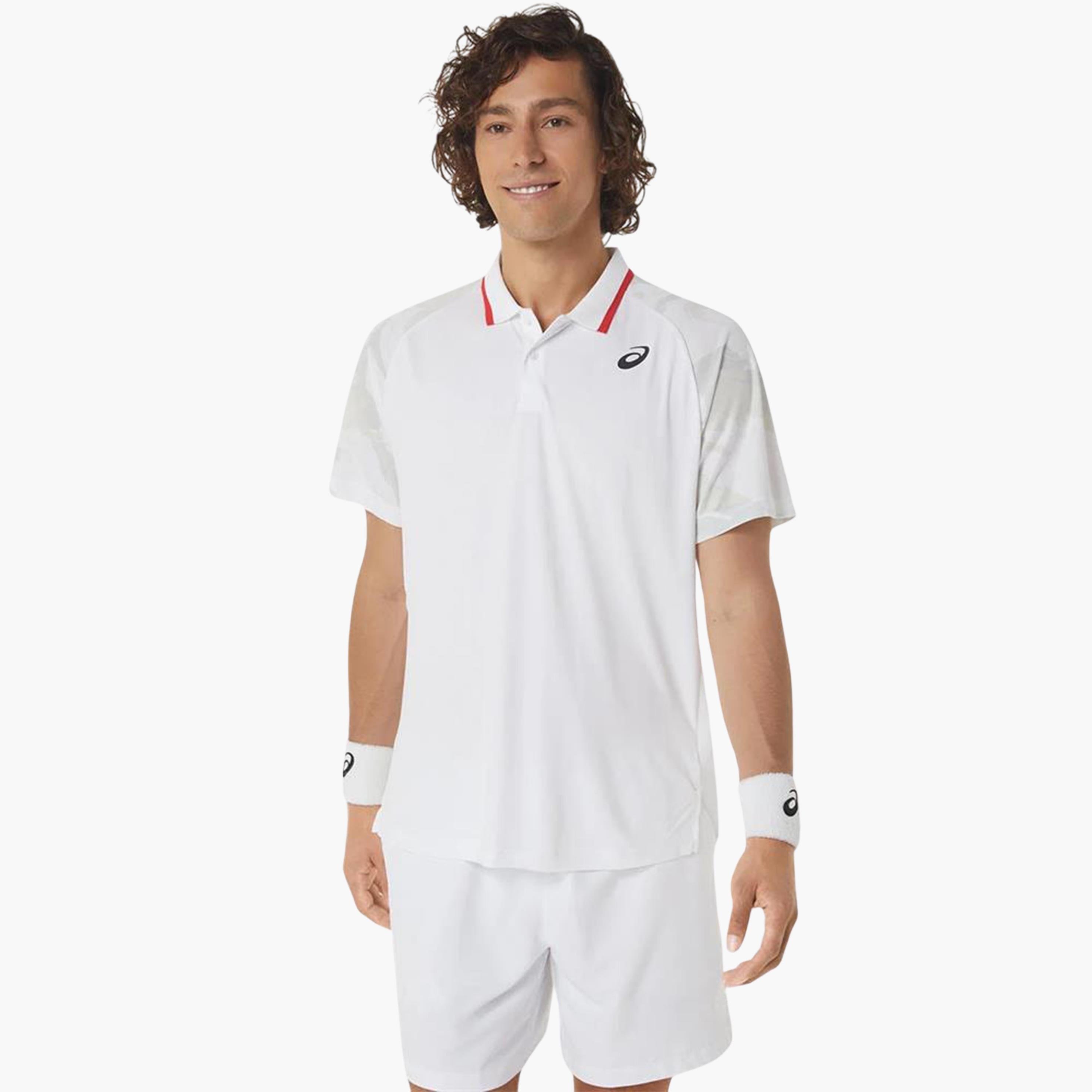 Asics Men Court Graphic Polo T-Shirt