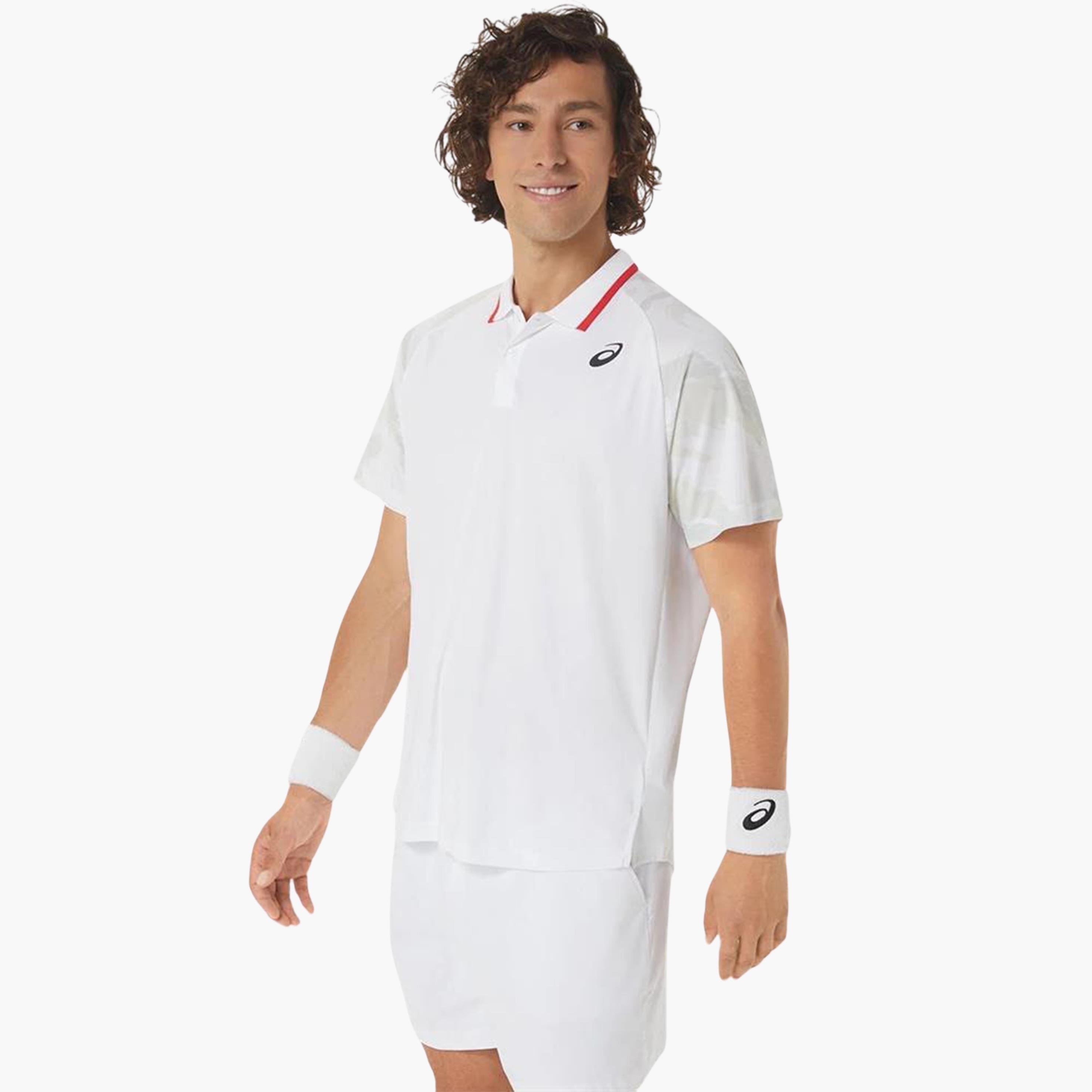 Asics Men Court Graphic Polo T-Shirt