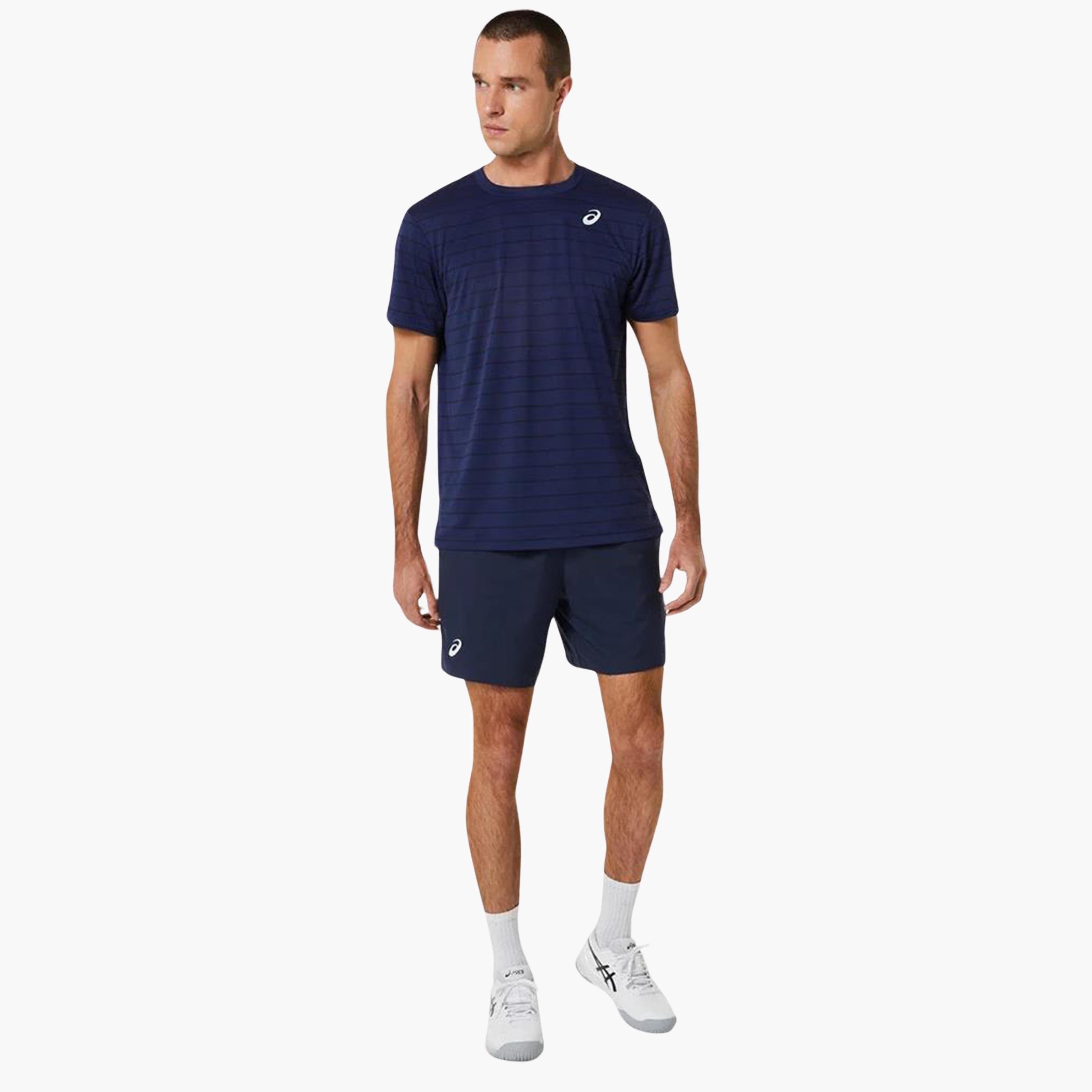 Asics Men Court Stripe SS Top