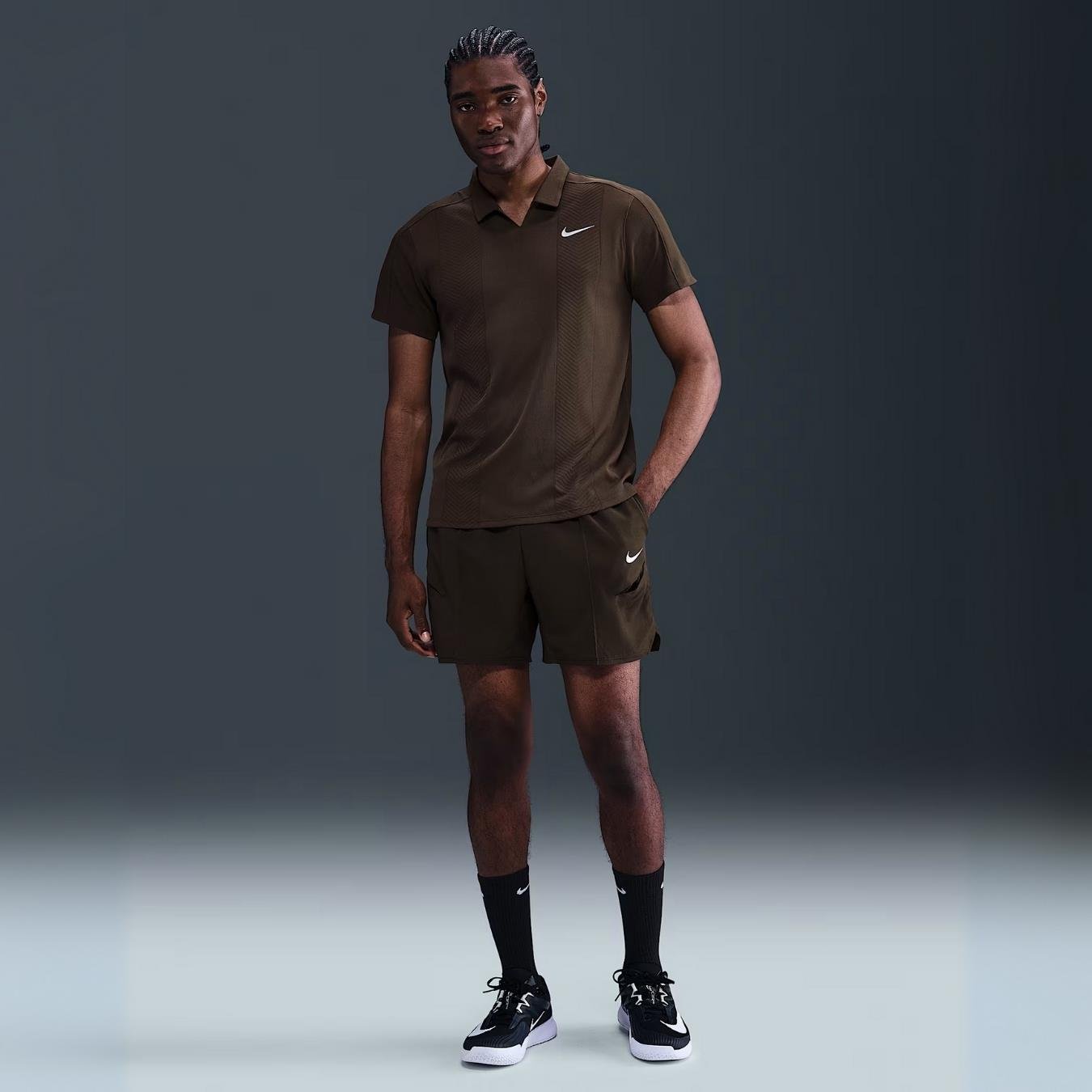 Nike CourtSlam 15cm  Erkek Tenis Şortu