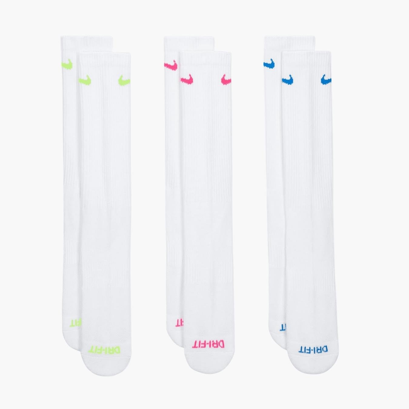 Nike Everyday Plus Cushioned Crew Antrenman Çorabı 3'lü