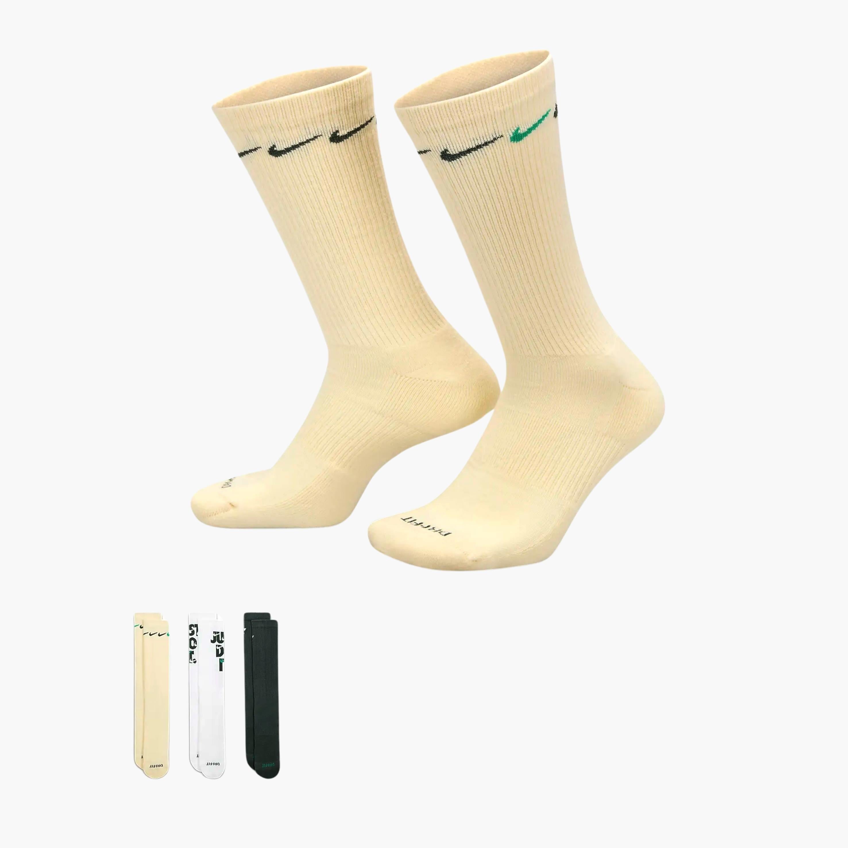 Nike Everyday Plus Cushioned Crew Çorap 3'lü