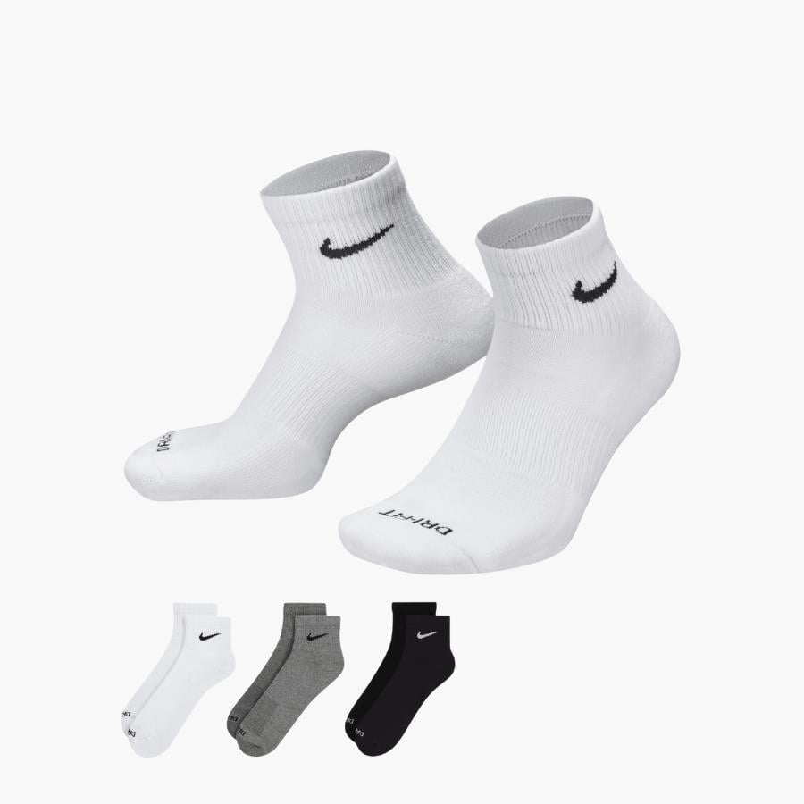 Nike Everyday Plus Yastıklı Antrenman Çorabı 3'lü