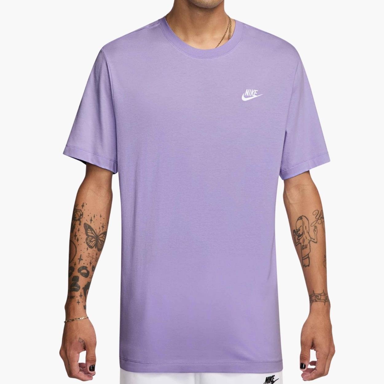 Nike Nsw Club Günlük Stil Tişört - Lila