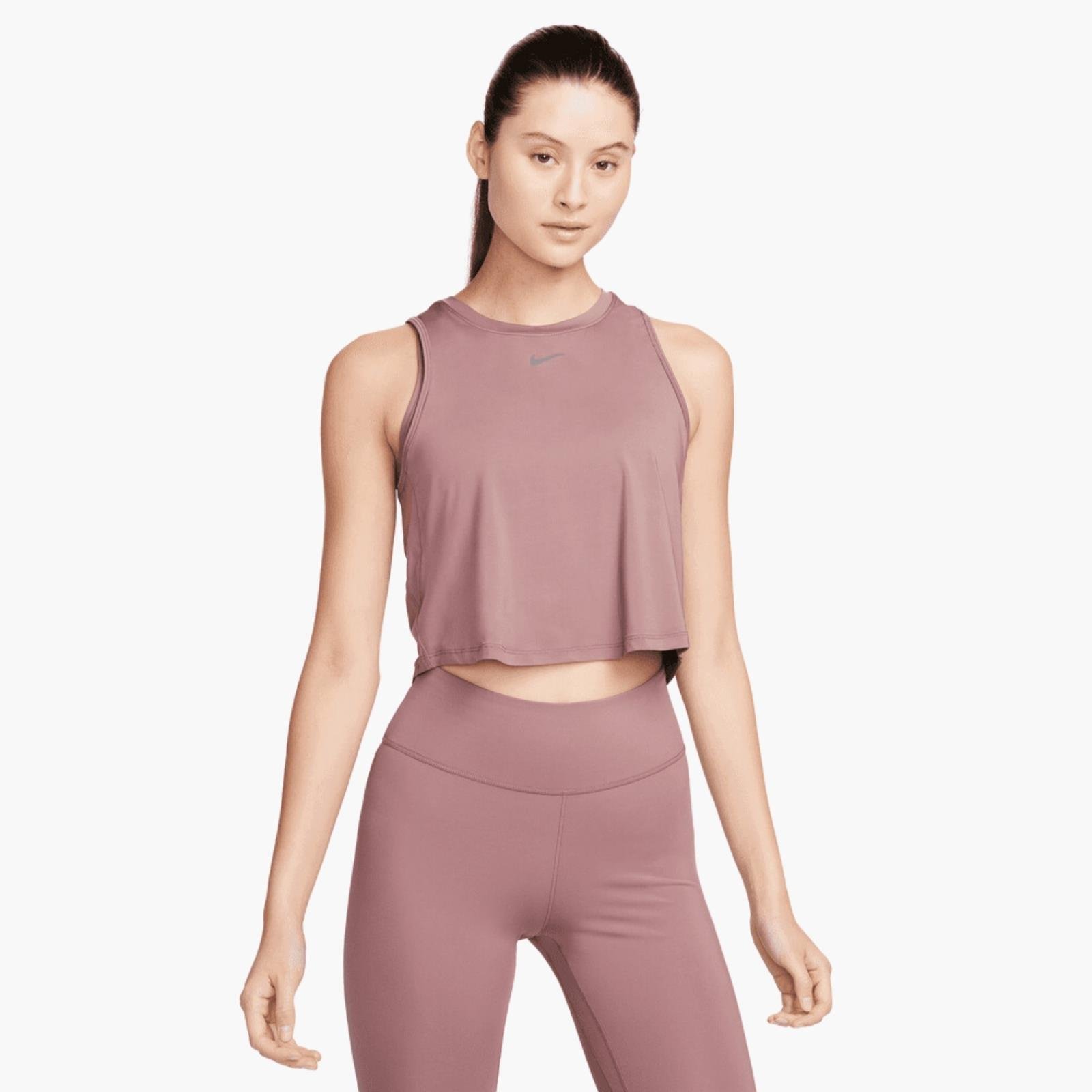 Nike One Classic Dri-FIT Crop Atlet - Gül Kurusu