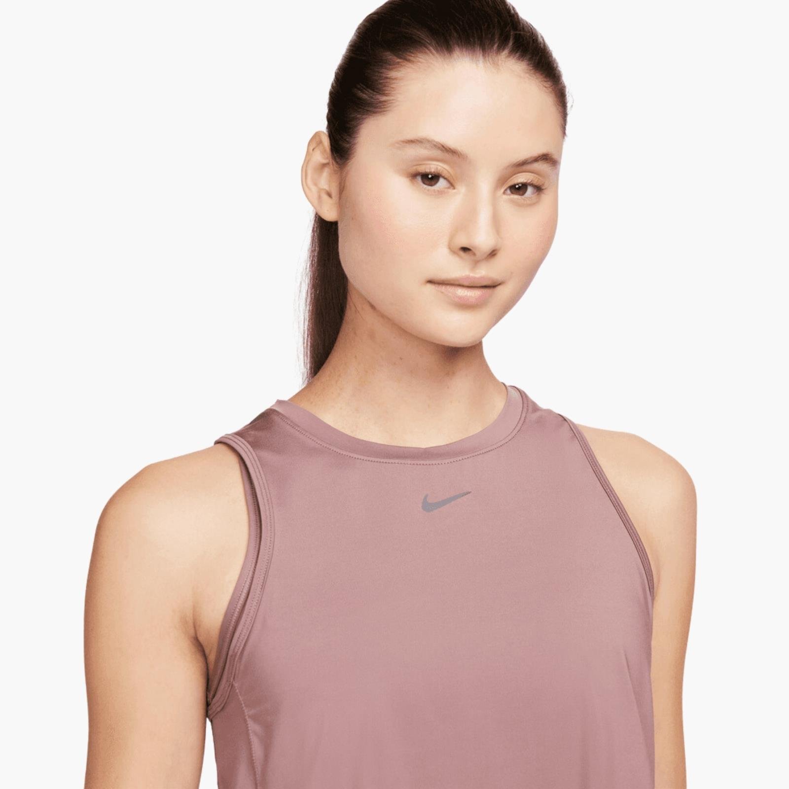 Nike One Classic Dri-FIT Crop Atlet - Gül Kurusu