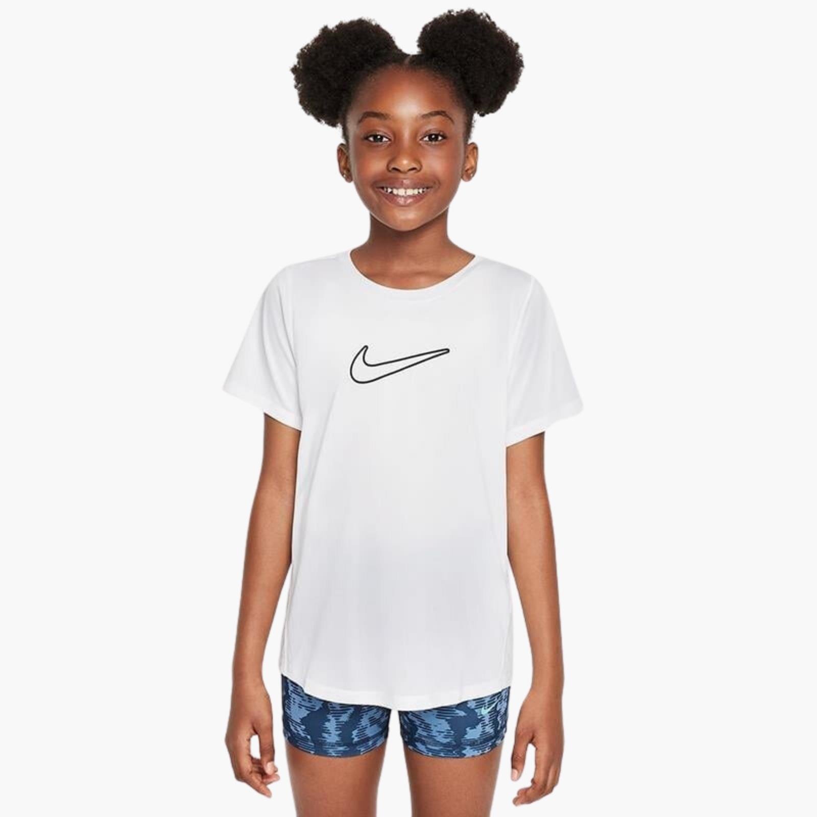 Nike One Dri-FIT Fitted Genç Kız Antrenman T-Shirt