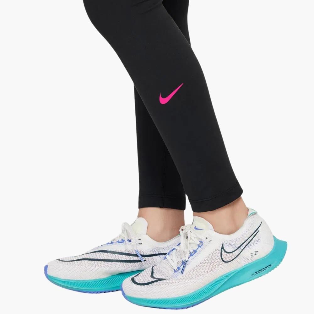 Nike One Dri-FIT Yüksel Bel Genç Kız Taytı - Siyah