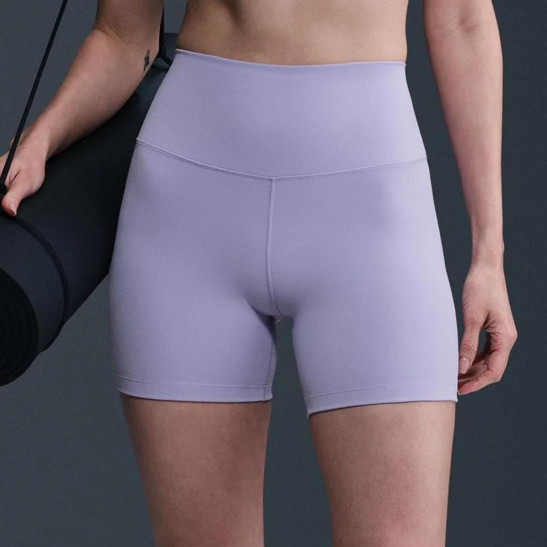 Nike One Yüksek Belli Şort 13 cm - Lila