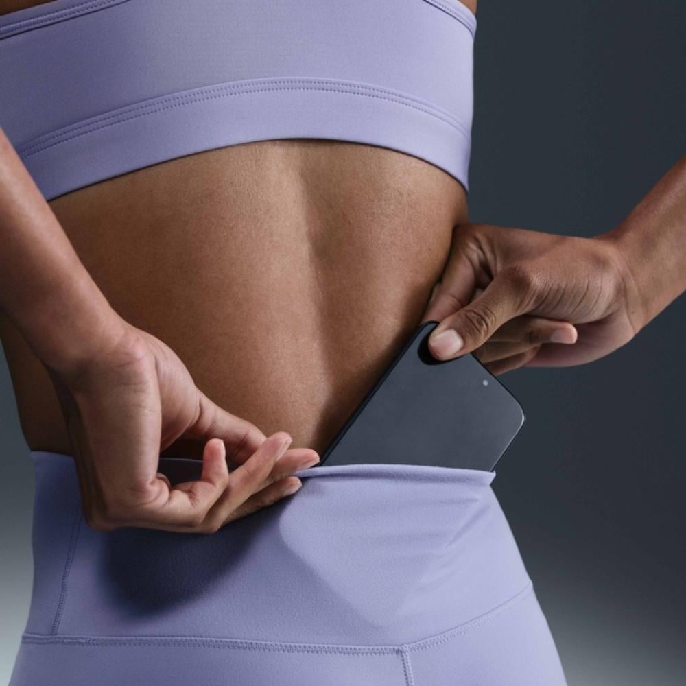 Nike One Yüksek Belli Tam Boy Tayt - Lila