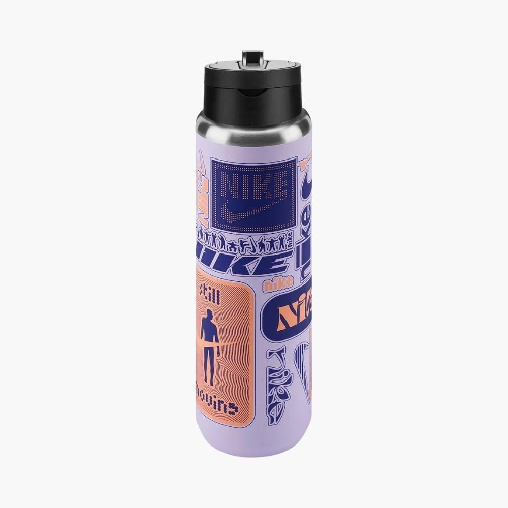 Nike Recharge Straw Bottle 24 Oz (675 ml) Paslanmaz Matara Suluk - Lila