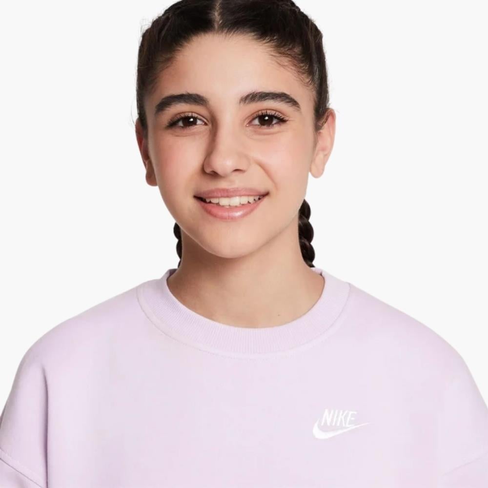 Nike Sportswear Club Fleece Genç Çocuk Sweatshirt - Lila
