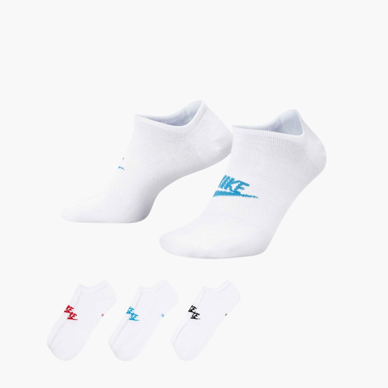 Nike Sportswear Everyday Essential No-Show Unisex 3'lü Çorap