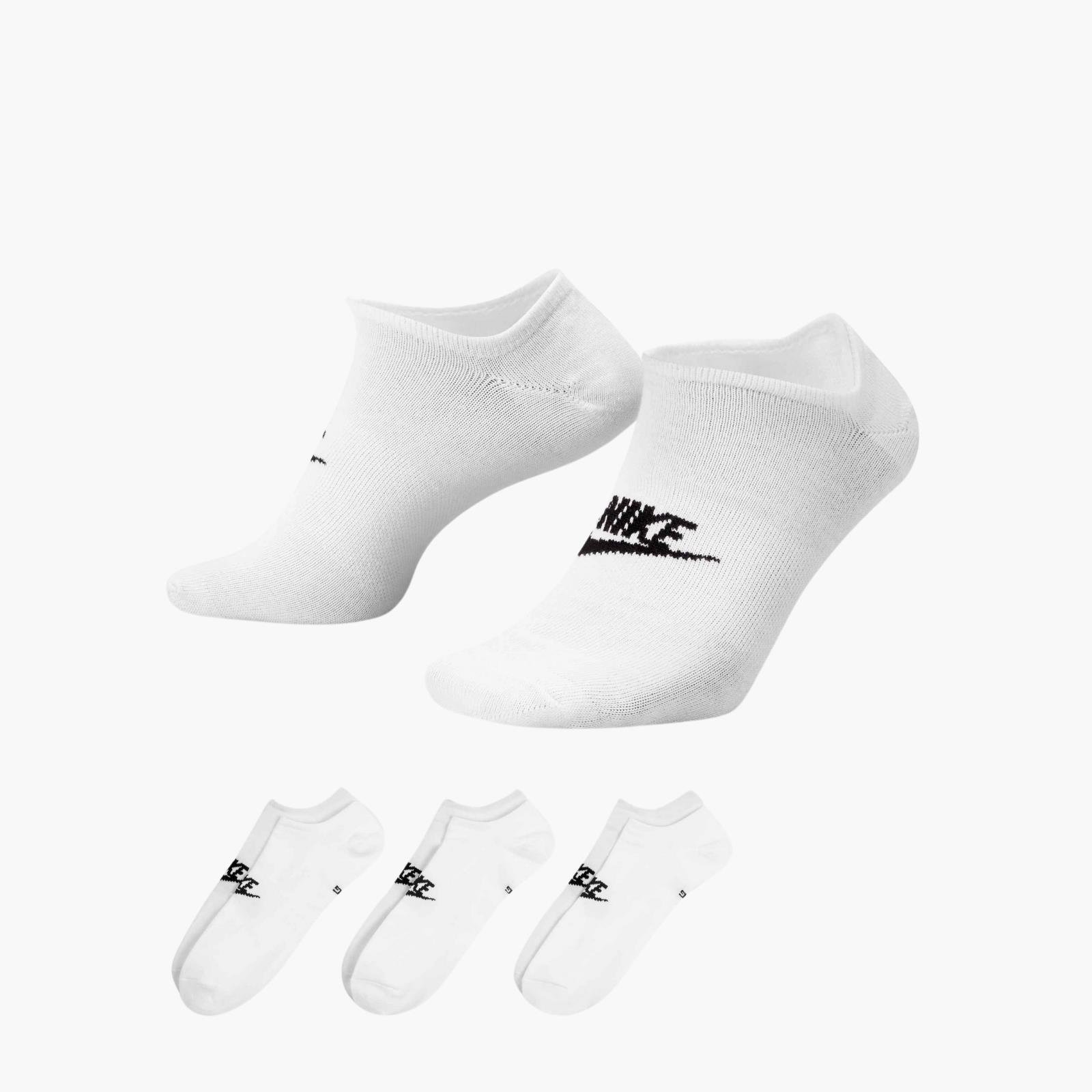Nike Sportswear Everyday Essential No-Show Unisex 3'lü Çorap