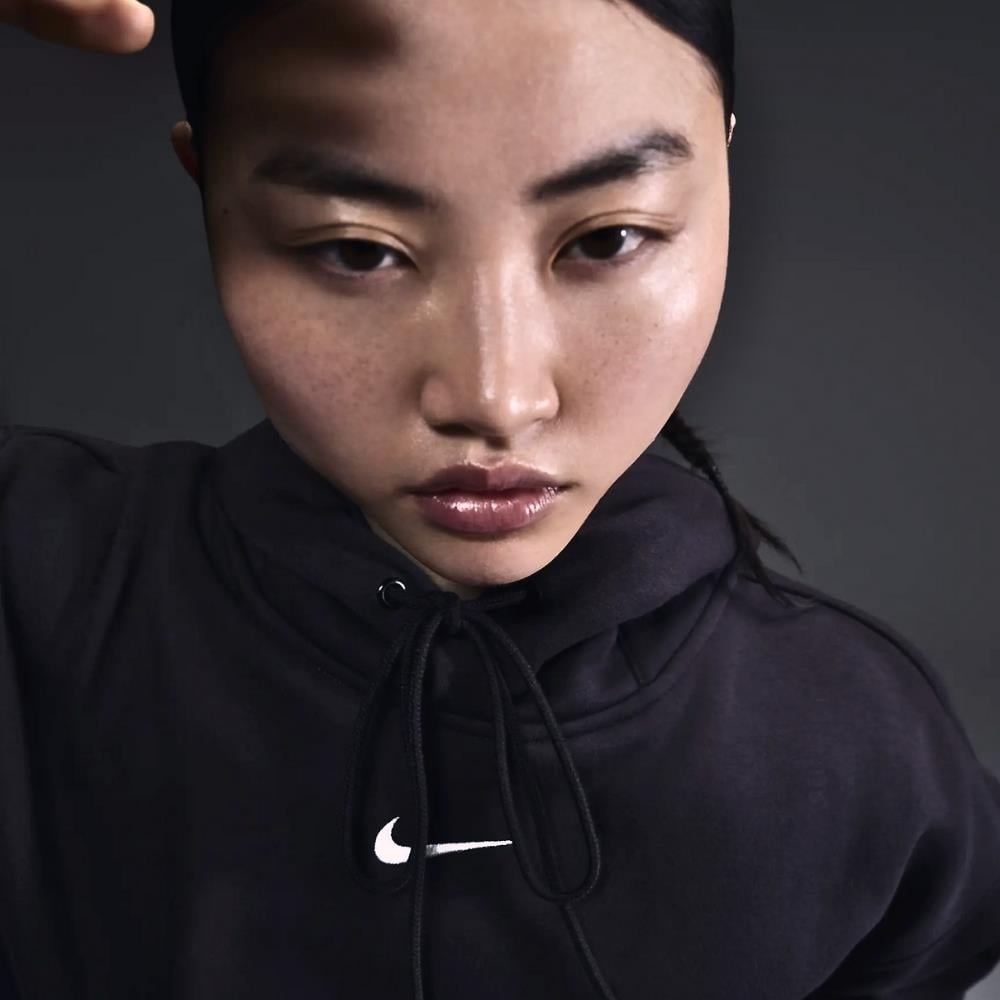Nike Sportswear Phoenix Oversize Kapüşonlu Sweatshirt - Siyah