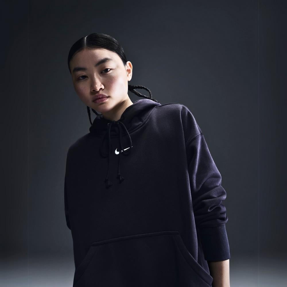 Nike Sportswear Phoenix Oversize Kapüşonlu Sweatshirt - Siyah