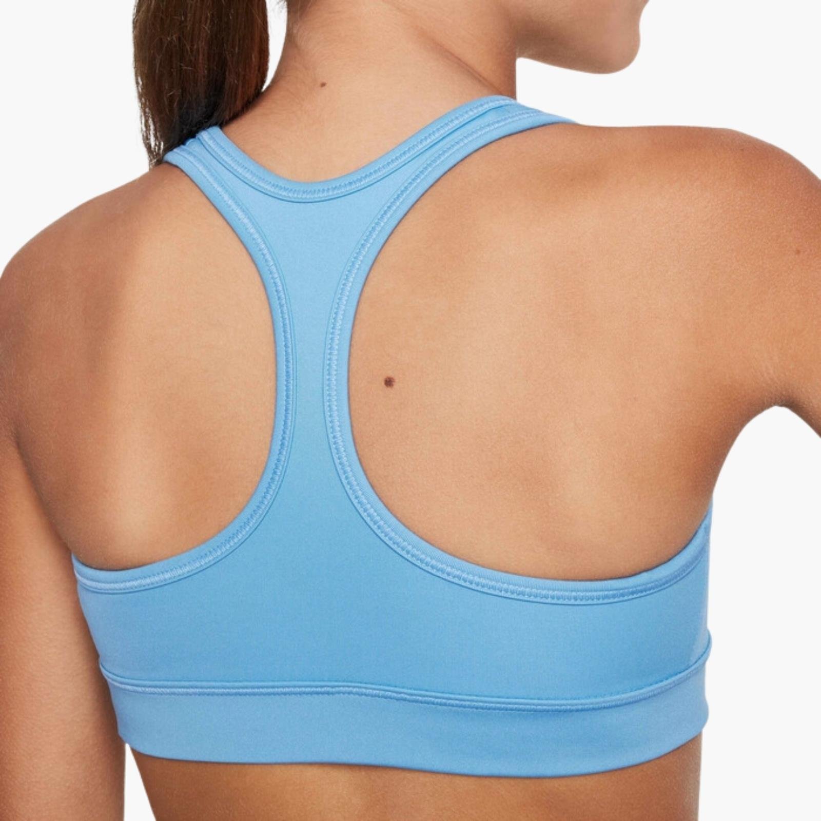 Nike Swoosh Genç Kız Spor Sütyeni - Mavi