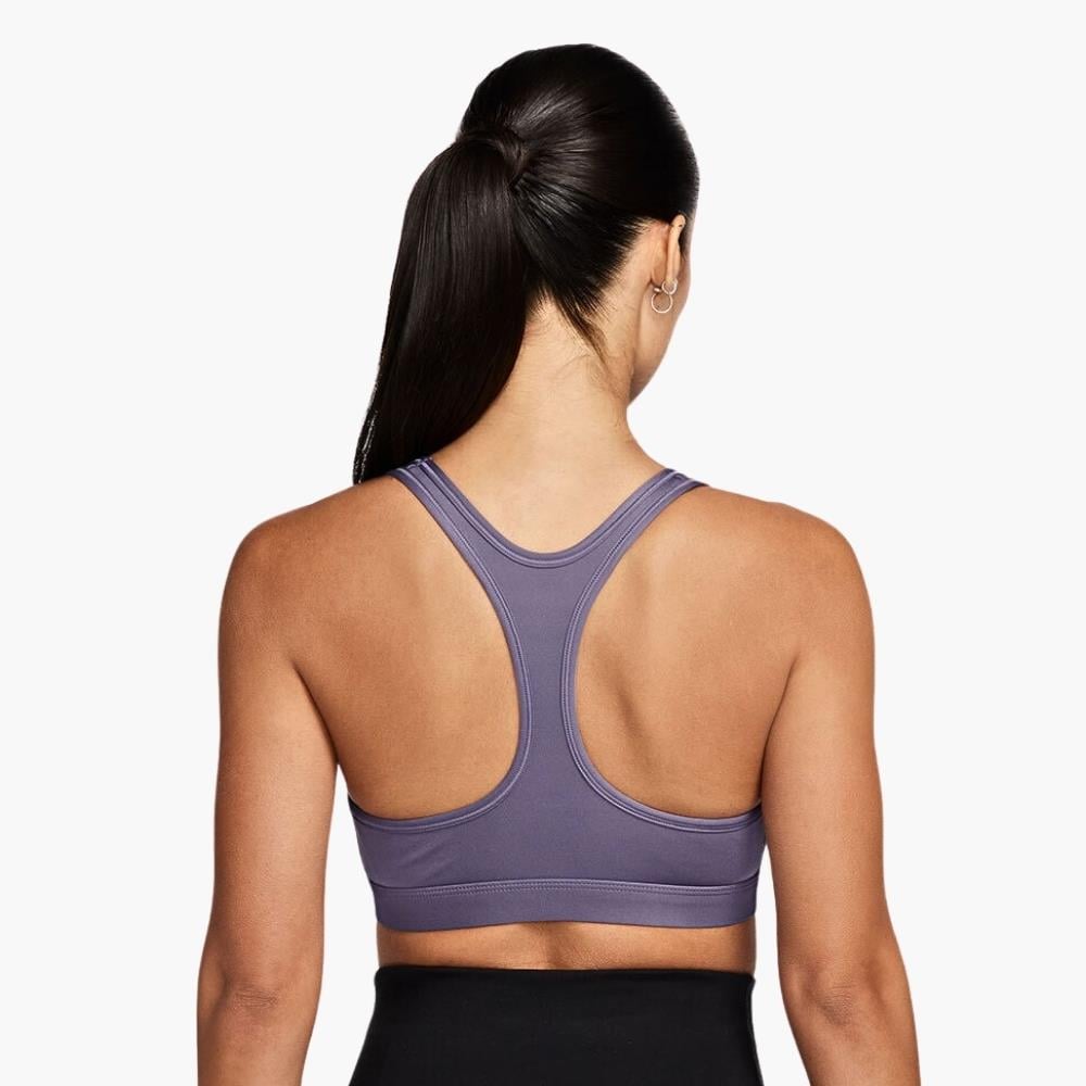 Nike Swoosh Light Support Dolgusuz Spor Sütyeni - Lila