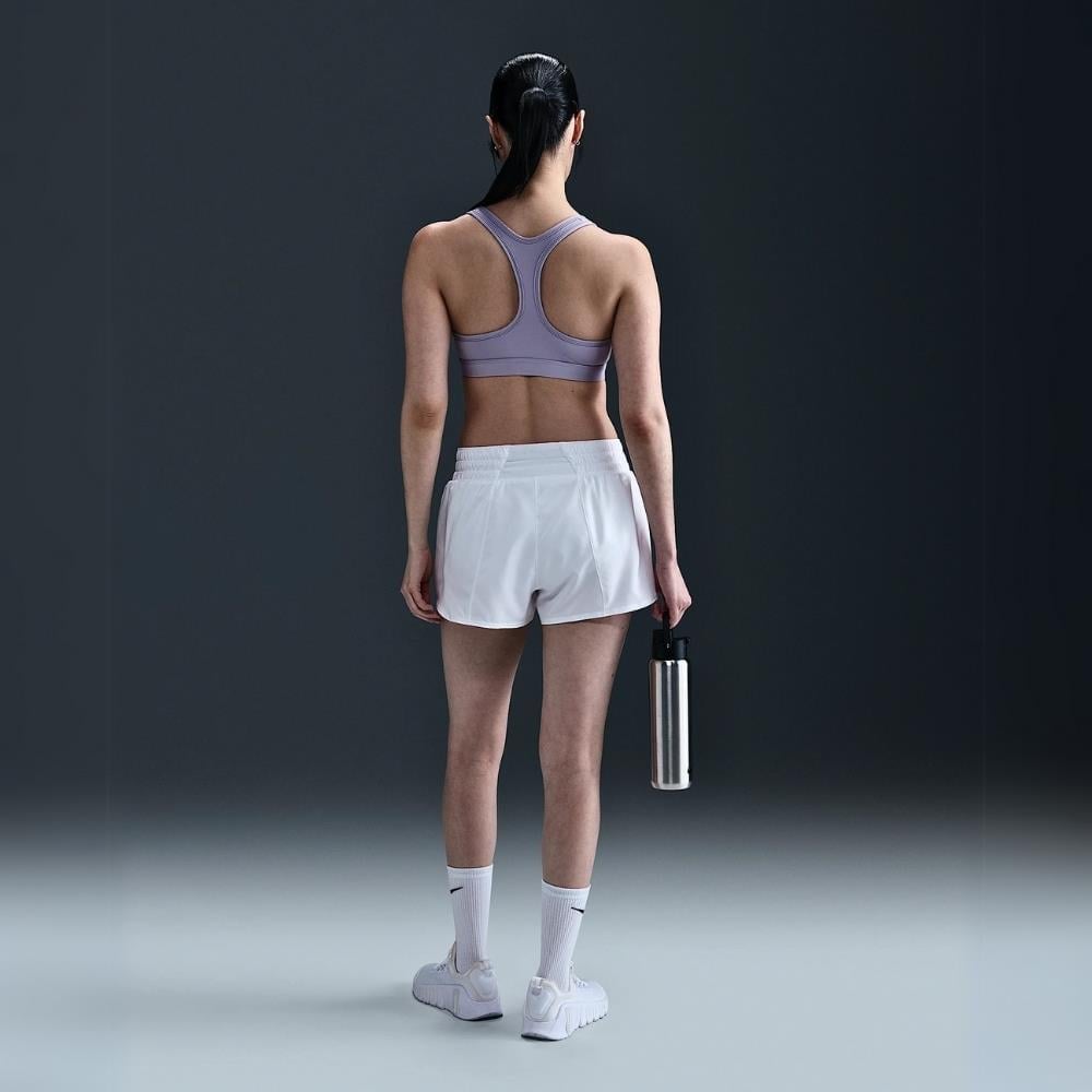 Nike Swoosh Light Support Dolgusuz Spor Sütyeni - Lila