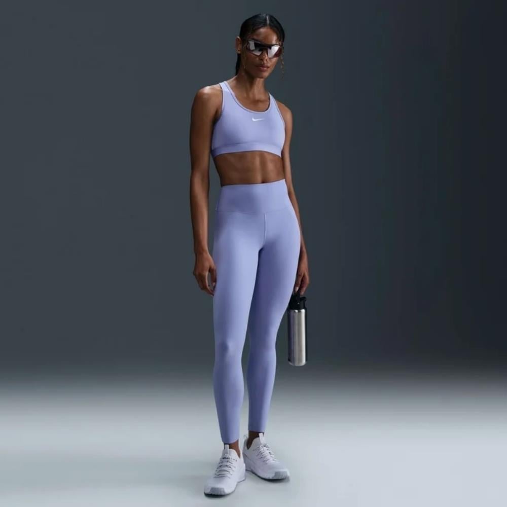 Nike Swoosh Medium Support Dolgulu Spor Sütyeni - Lila
