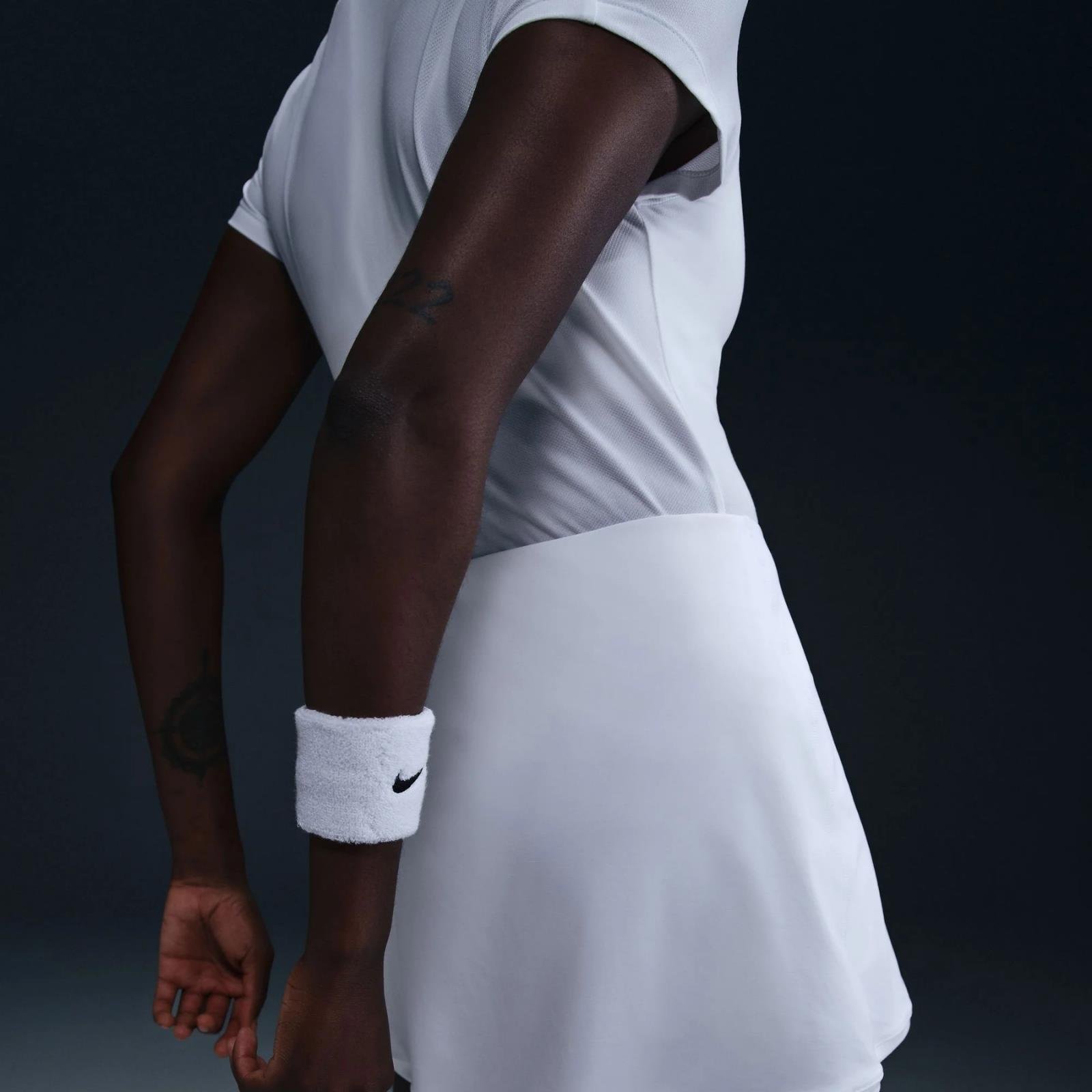 Nike Victory Dri-FIT Düz Tenis Eteği - Beyaz