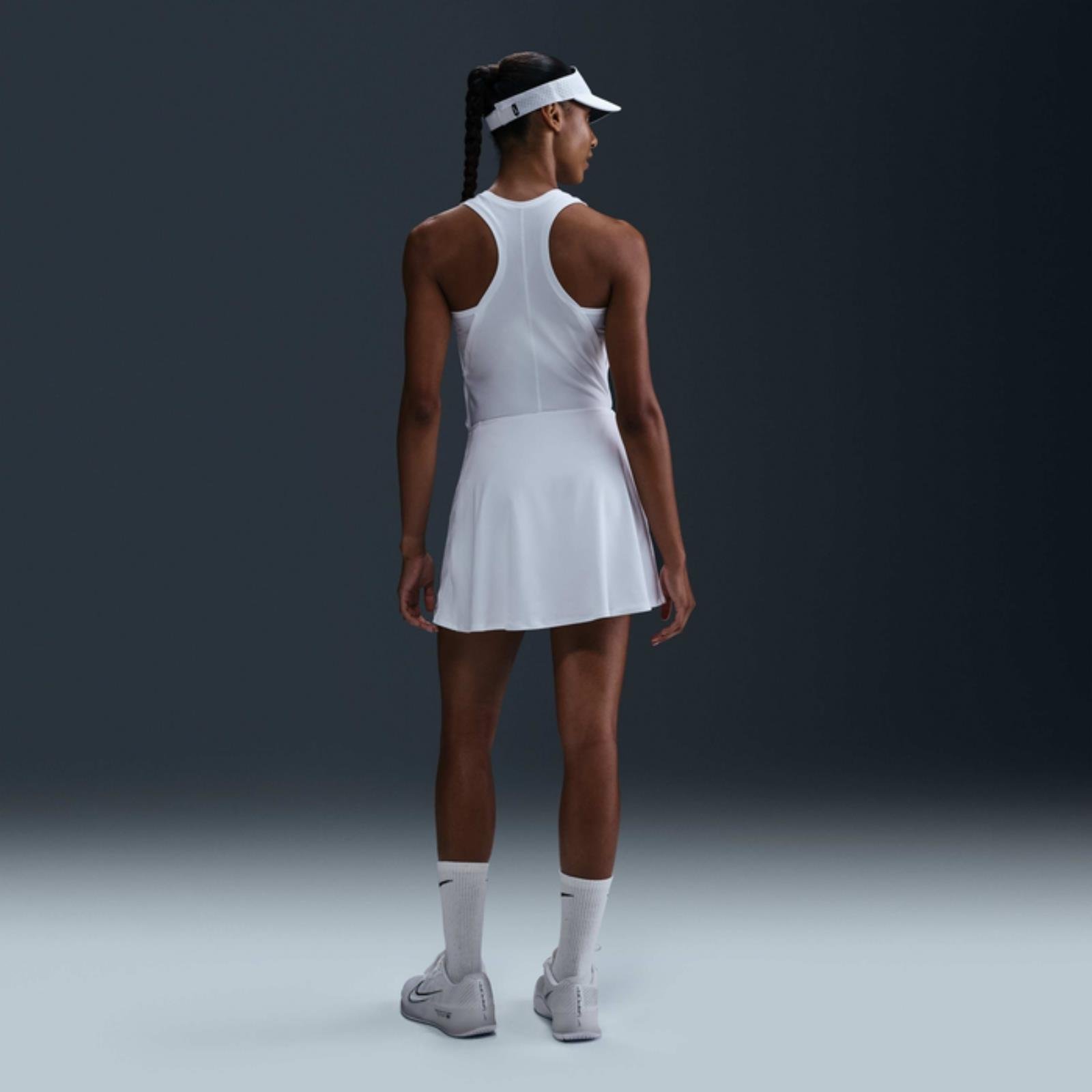 Nike Victory Dri-FIT Fırfırlı Tenis Eteği - Beyaz