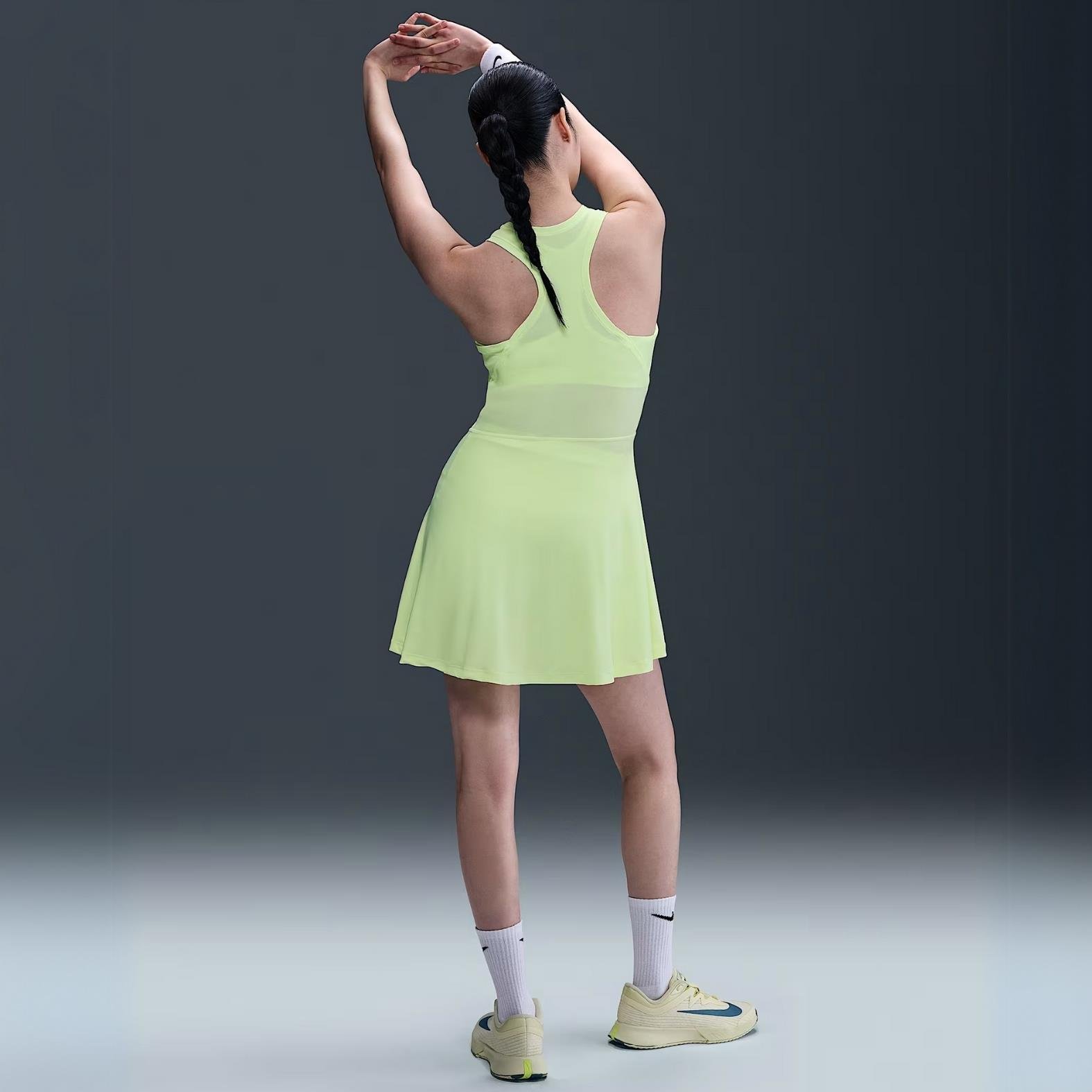 Nike Victory Dri-FIT Kadın Tenis Elbisesi - Açık Yeşil