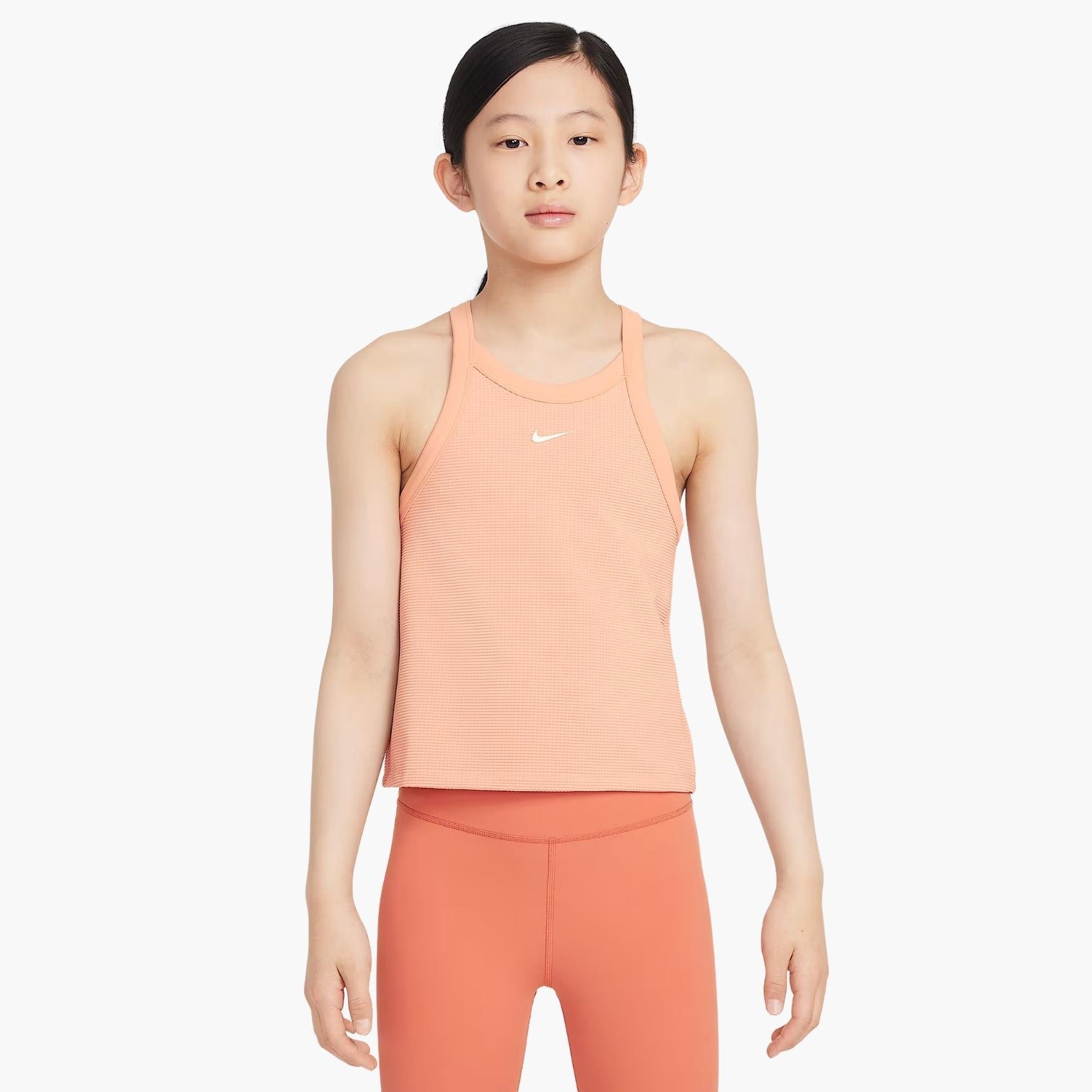 Nike Yüksek Yakalı Genç Kız Atleti - Somon