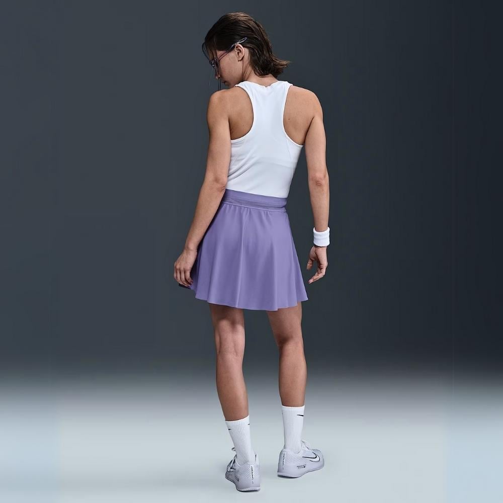 NikeCourt Ace Advantage Dri-FIT Tenis Eteği - Lila
