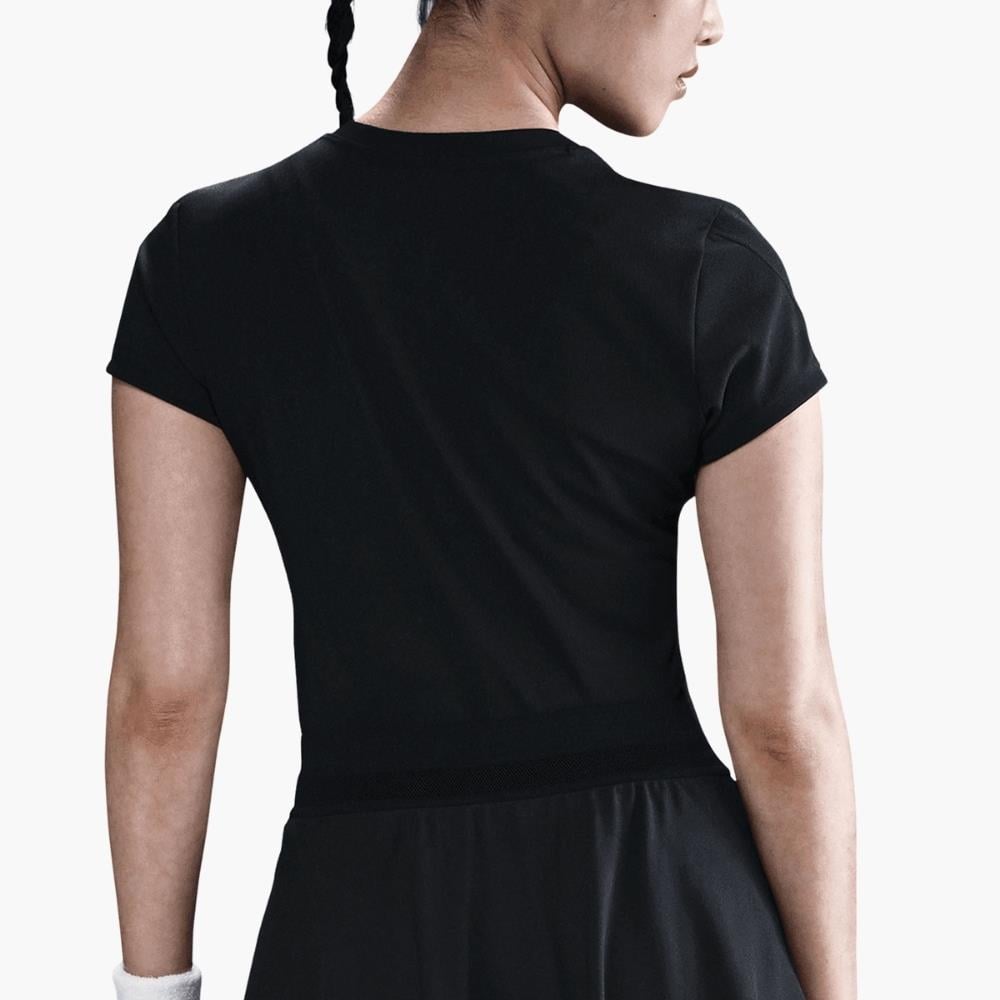 NikeCourt Advantage Dri-FIT Tenis T-Shirt - Siyah