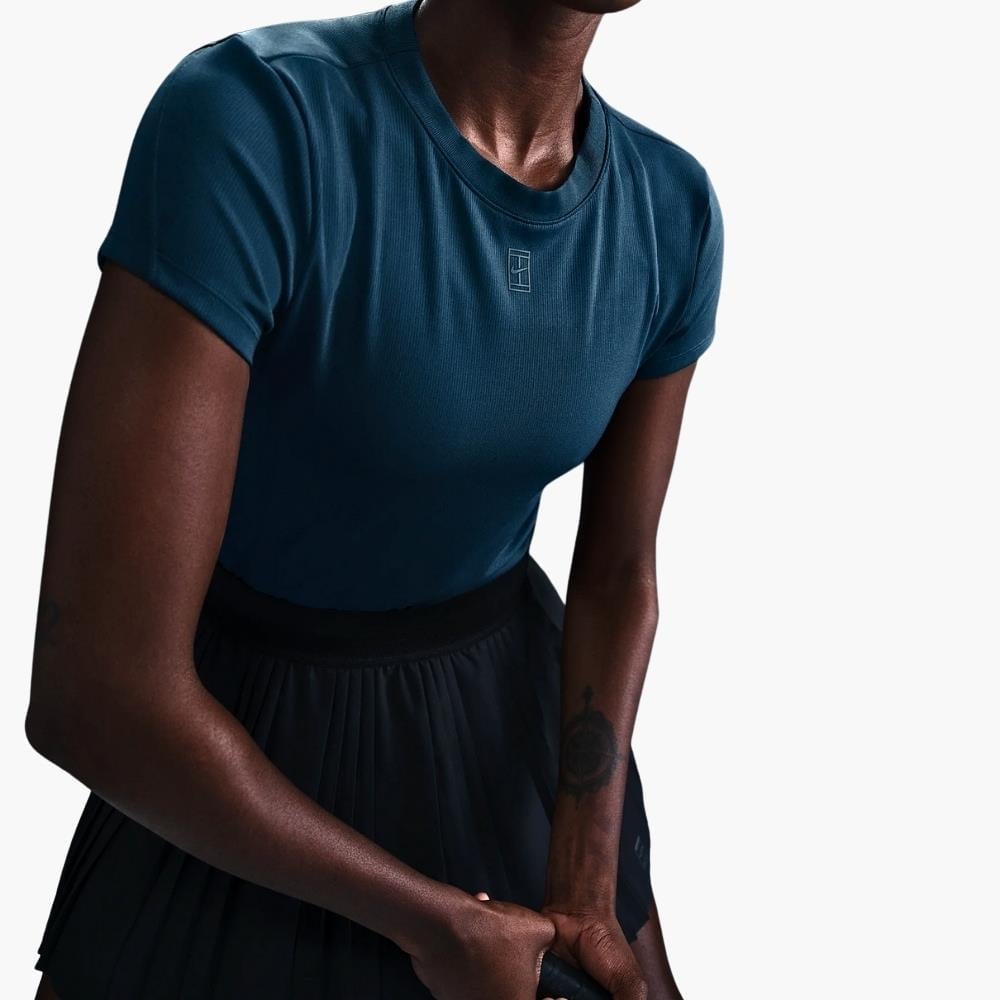 NikeCourt Advantage Dri-FIT Tenis T-Shirt - Petrol