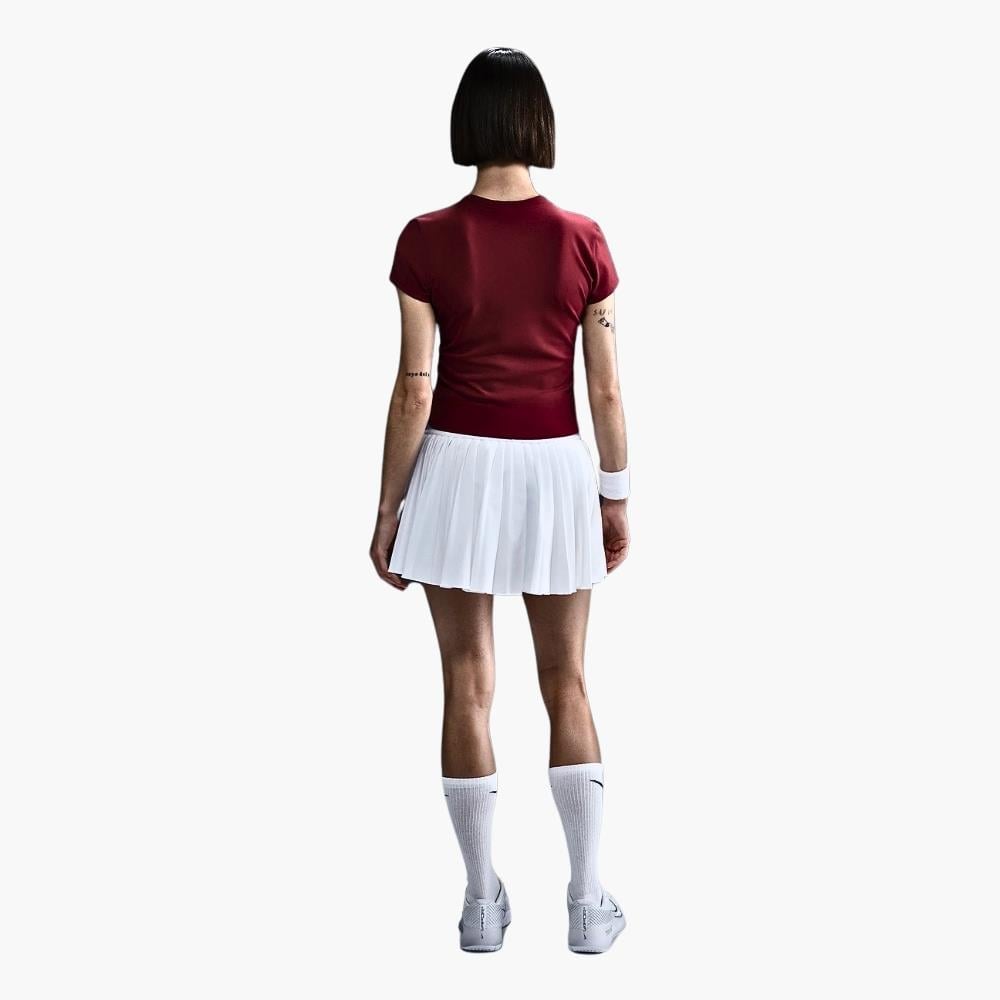 NikeCourt Advantage Dri-FIT Tenis T-Shirt - Kırmızı